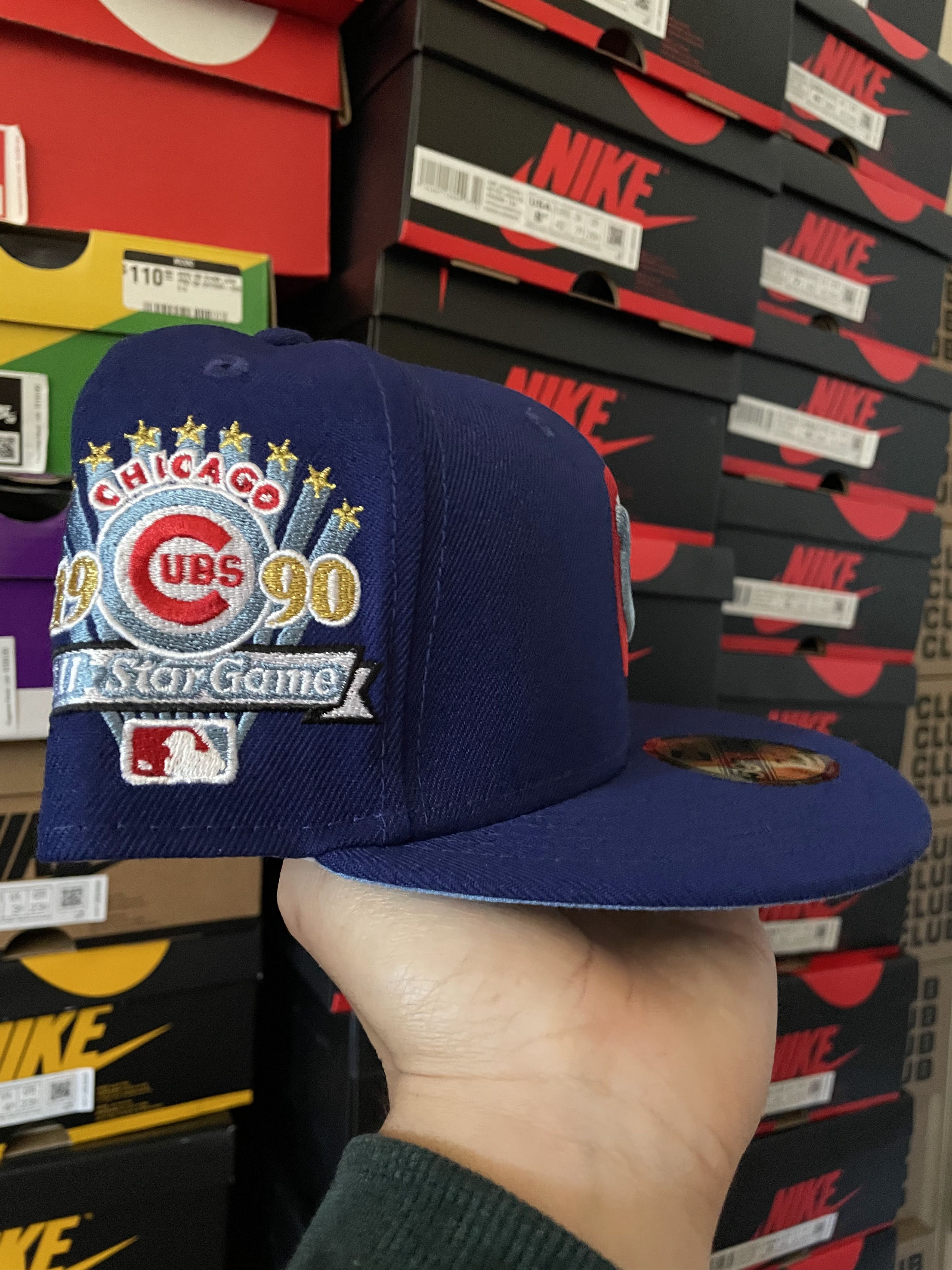 MLB × New Era Topperz Chicago Cubs 7 1/8 1990 All Star Blue Red Icy ASG Size ONE SIZE - 3 Thumbnail