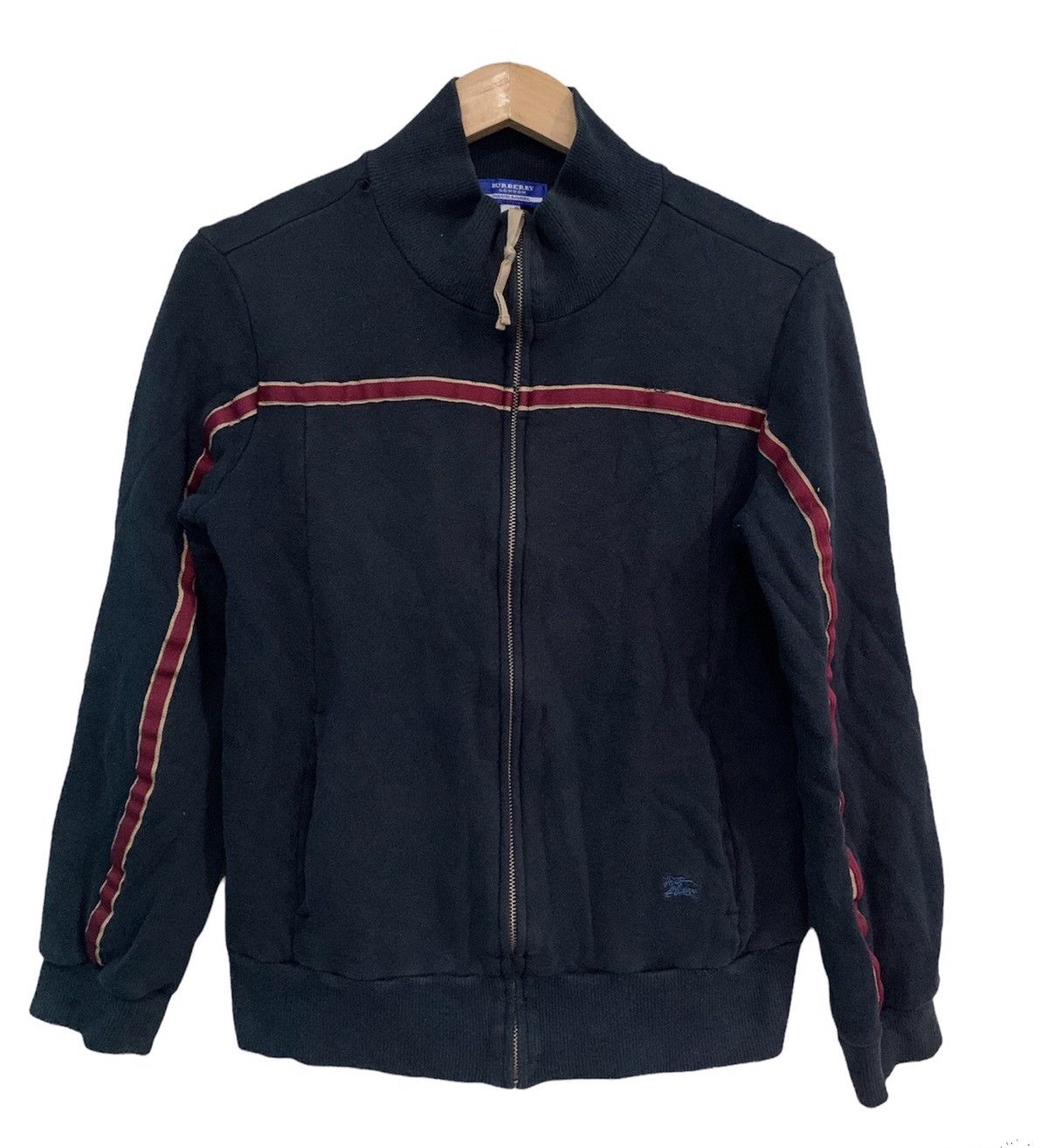 Burberry × Designer × Vintage Vintage Burberry Small Logo Tracktop Classic Style Size US S / EU 44-46 / 1 - 1 Thumbnail