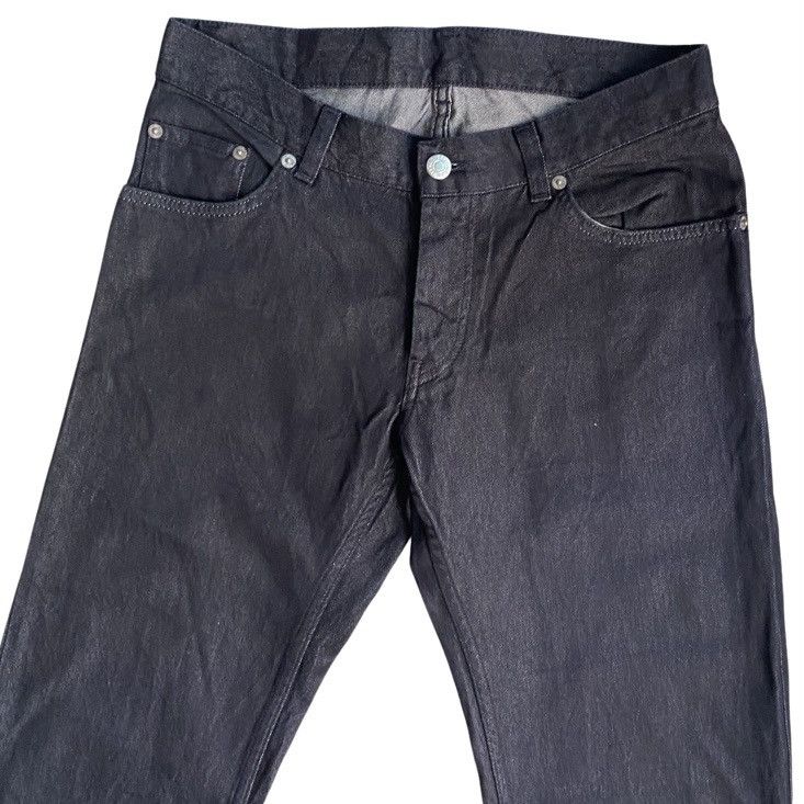 image of Helmut Lang Black Raw Silk Classic Low Waist Jeans, Men's (Size 31)