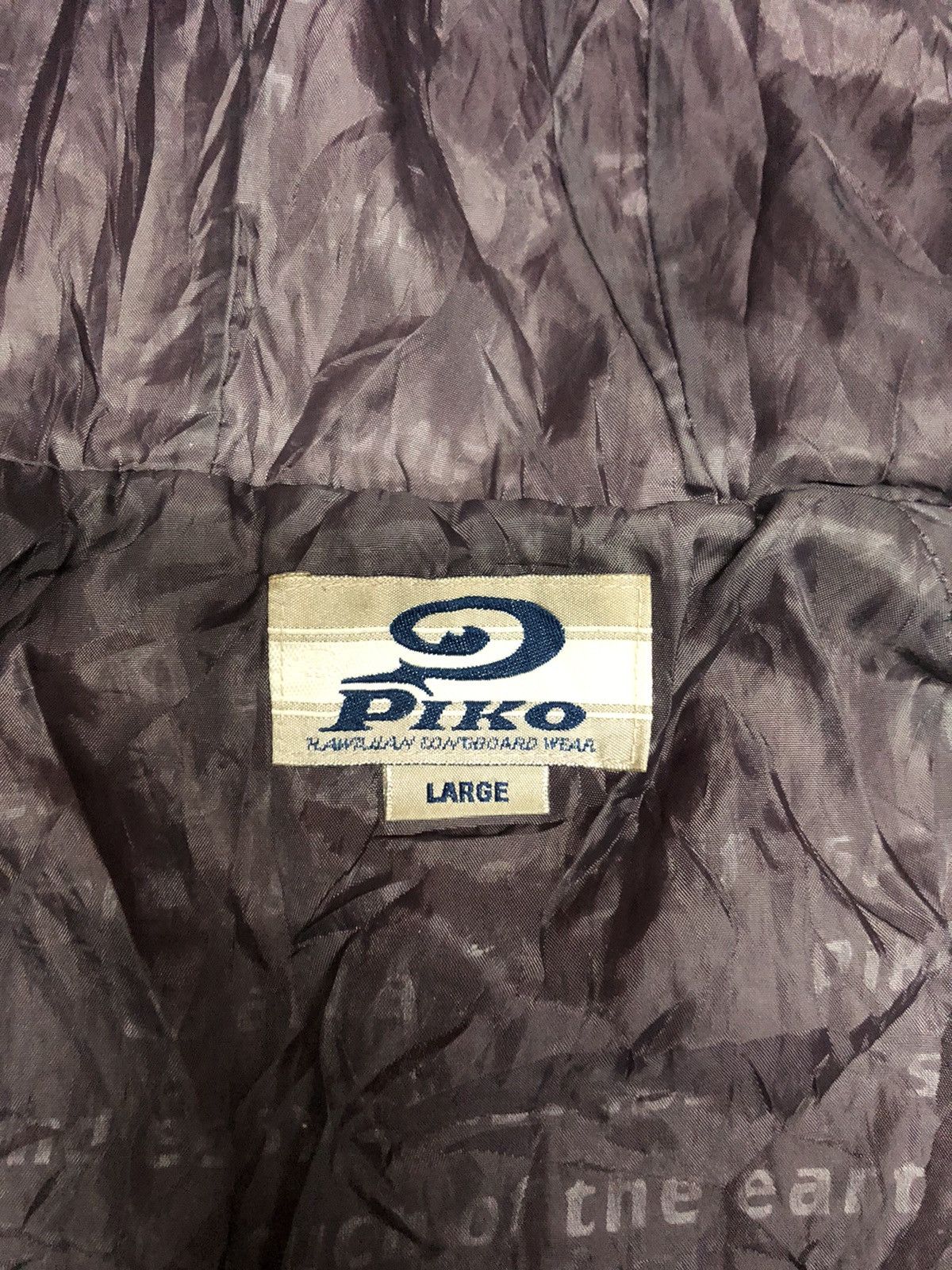 Vintage VINTAGE PIKO HAWAIIAN LONG BOARD WEAR FLEECE SWEATER HOODIE Size US L / EU 52-54 / 3 - 9 Thumbnail