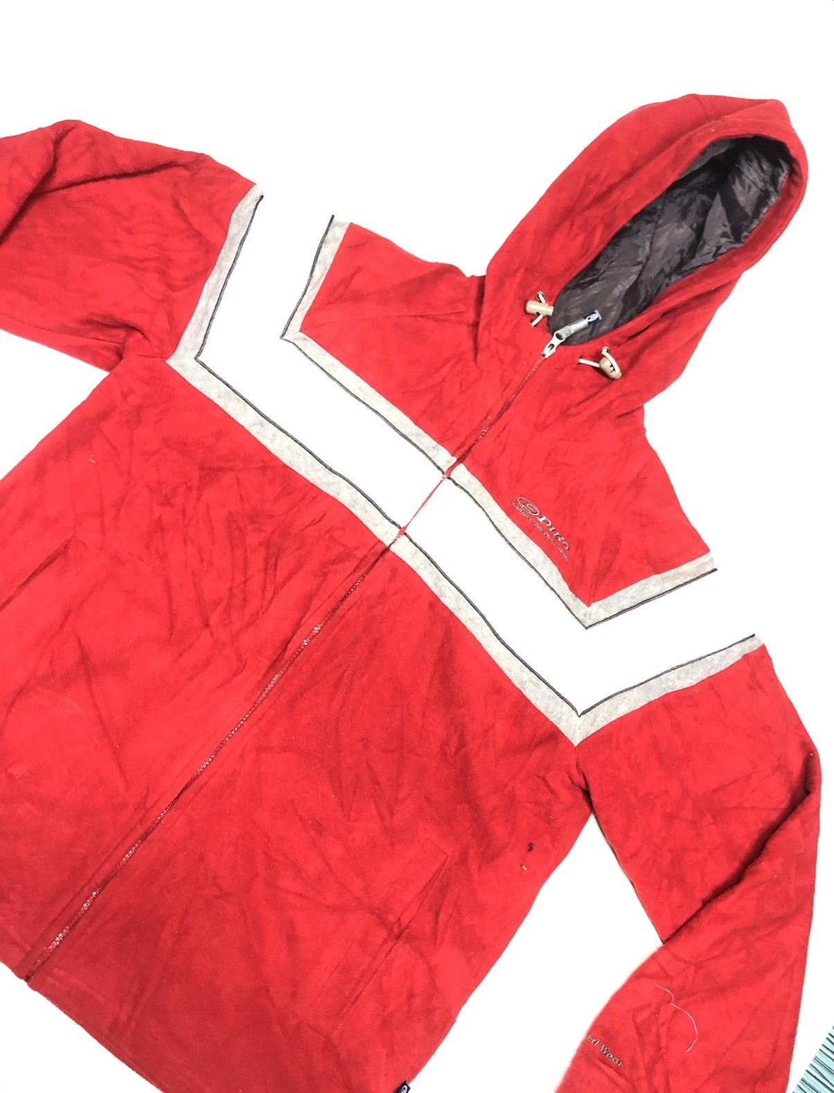Vintage VINTAGE PIKO HAWAIIAN LONG BOARD WEAR FLEECE SWEATER HOODIE Size US L / EU 52-54 / 3 - 2 Thumbnail