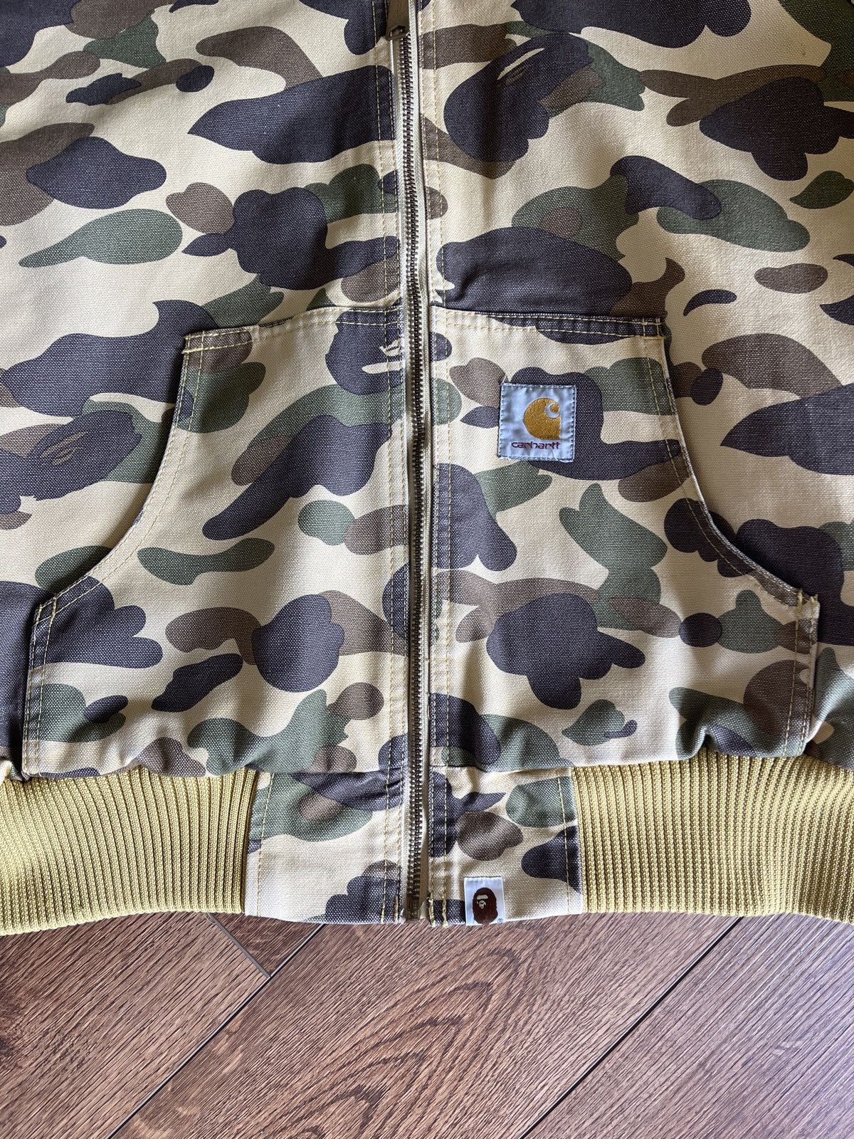 Bape × Carhartt Vintage Bape x Carhartt Zip Hoodie Camo Jacket - M Size US M / EU 48-50 / 2 - 3 Thumbnail