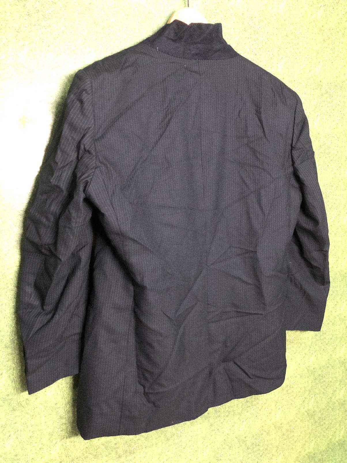 Designer × Kansai Yamamoto × Vintage VINTAGE KANSAI YAMAMOTO BLEND WOOL STRIPE BLAZER Size US M / EU 48-50 / 2 - 9 Thumbnail
