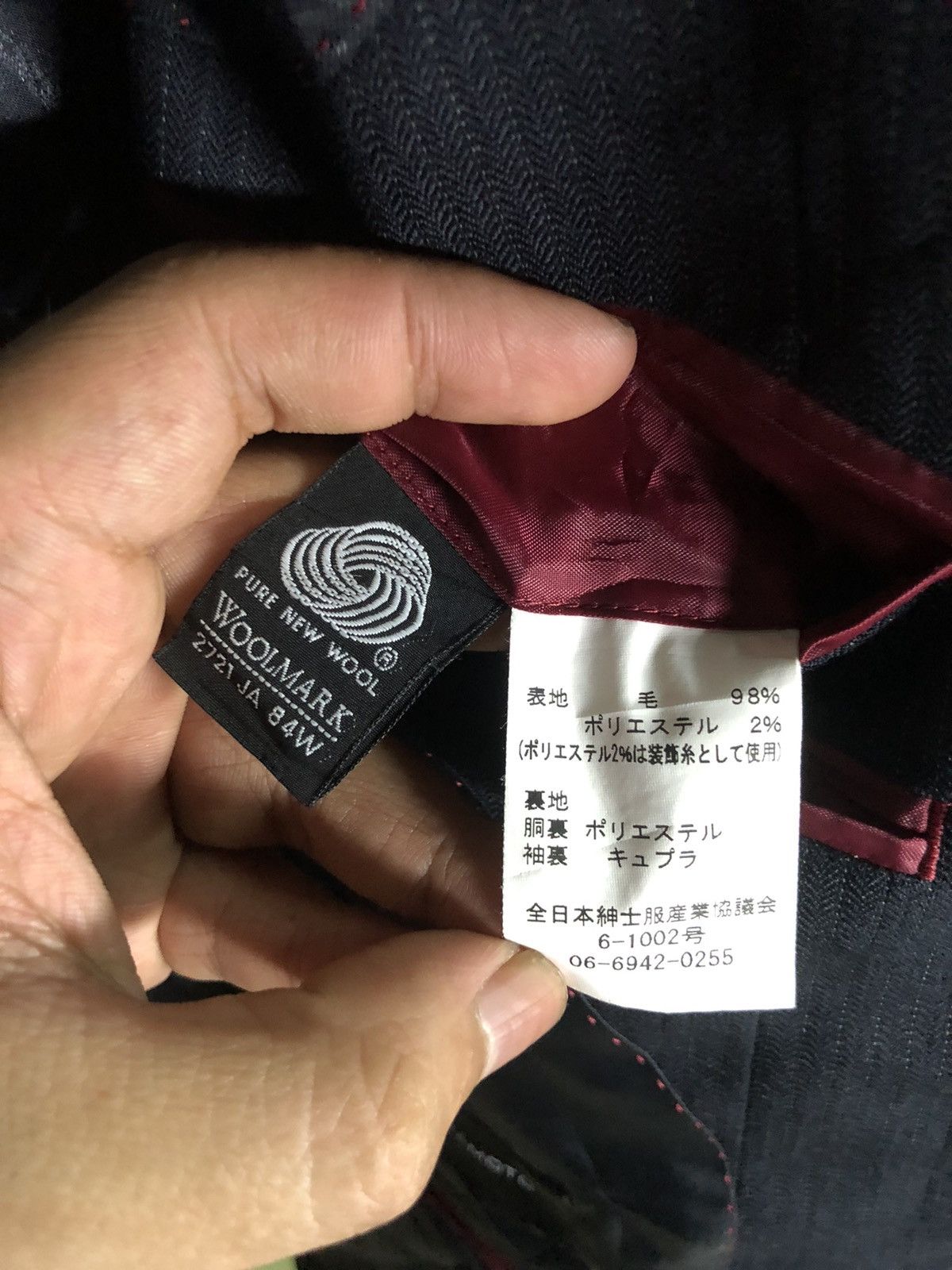 Designer × Kansai Yamamoto × Vintage VINTAGE KANSAI YAMAMOTO BLEND WOOL STRIPE BLAZER Size US M / EU 48-50 / 2 - 6 Thumbnail