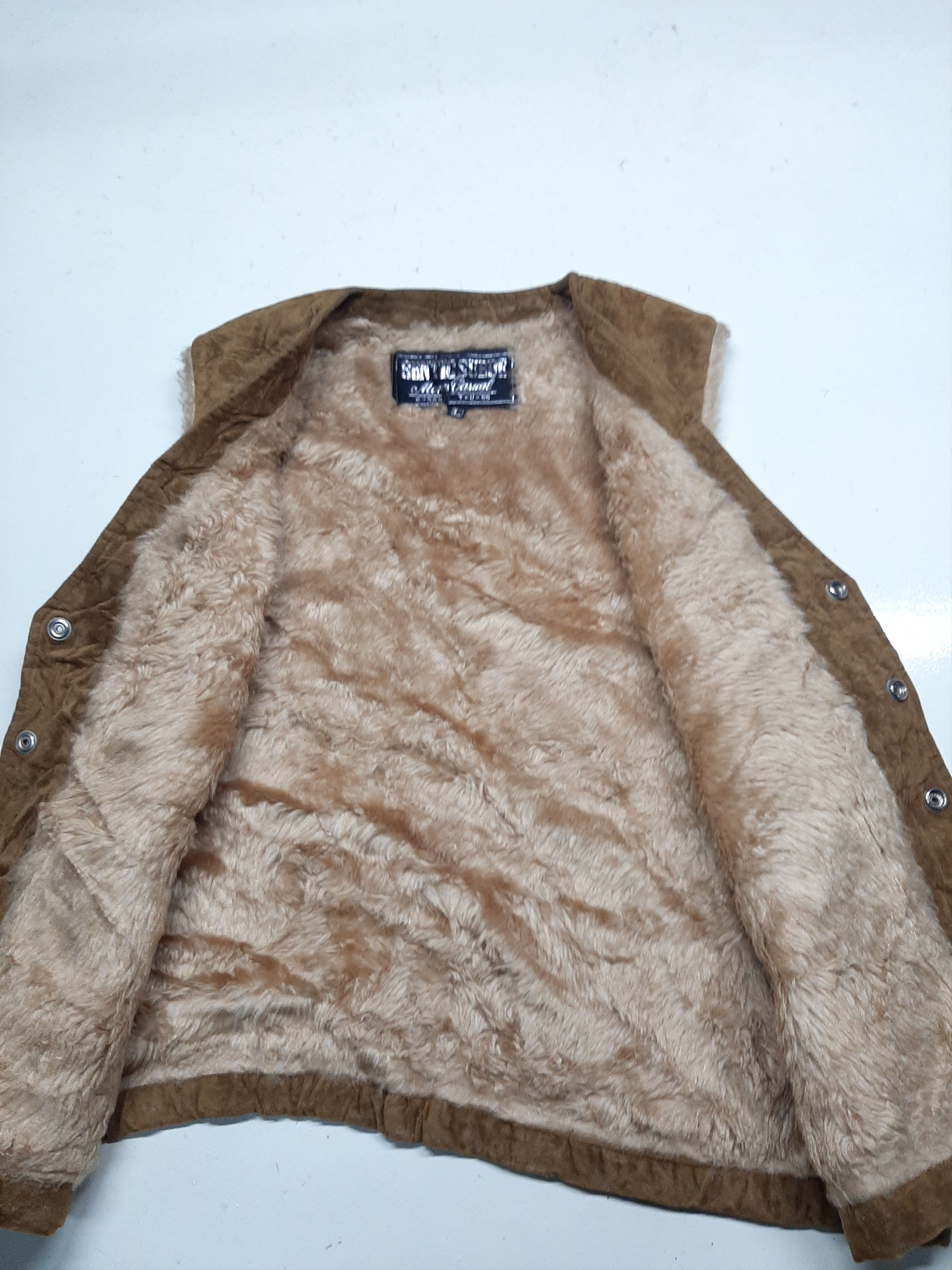 Japanese Brand × Other × Vintage GENTIC SUEDE MENS CASUAL VEST JAPAN 🇯🇵 Size US M / EU 48-50 / 2 - 4 Thumbnail