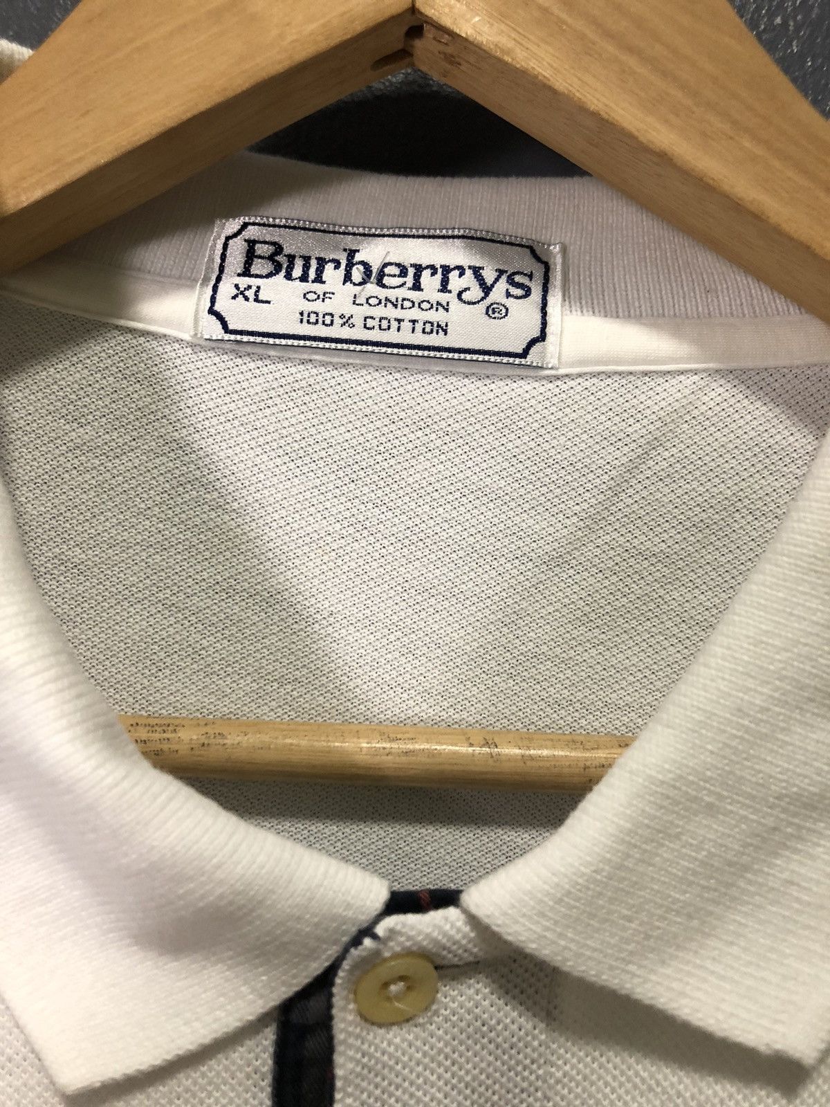 Burberry × Vintage VINTAGE BURBERRYS OLD POLO SHIRT Size US L / EU 52-54 / 3 - 3 Thumbnail