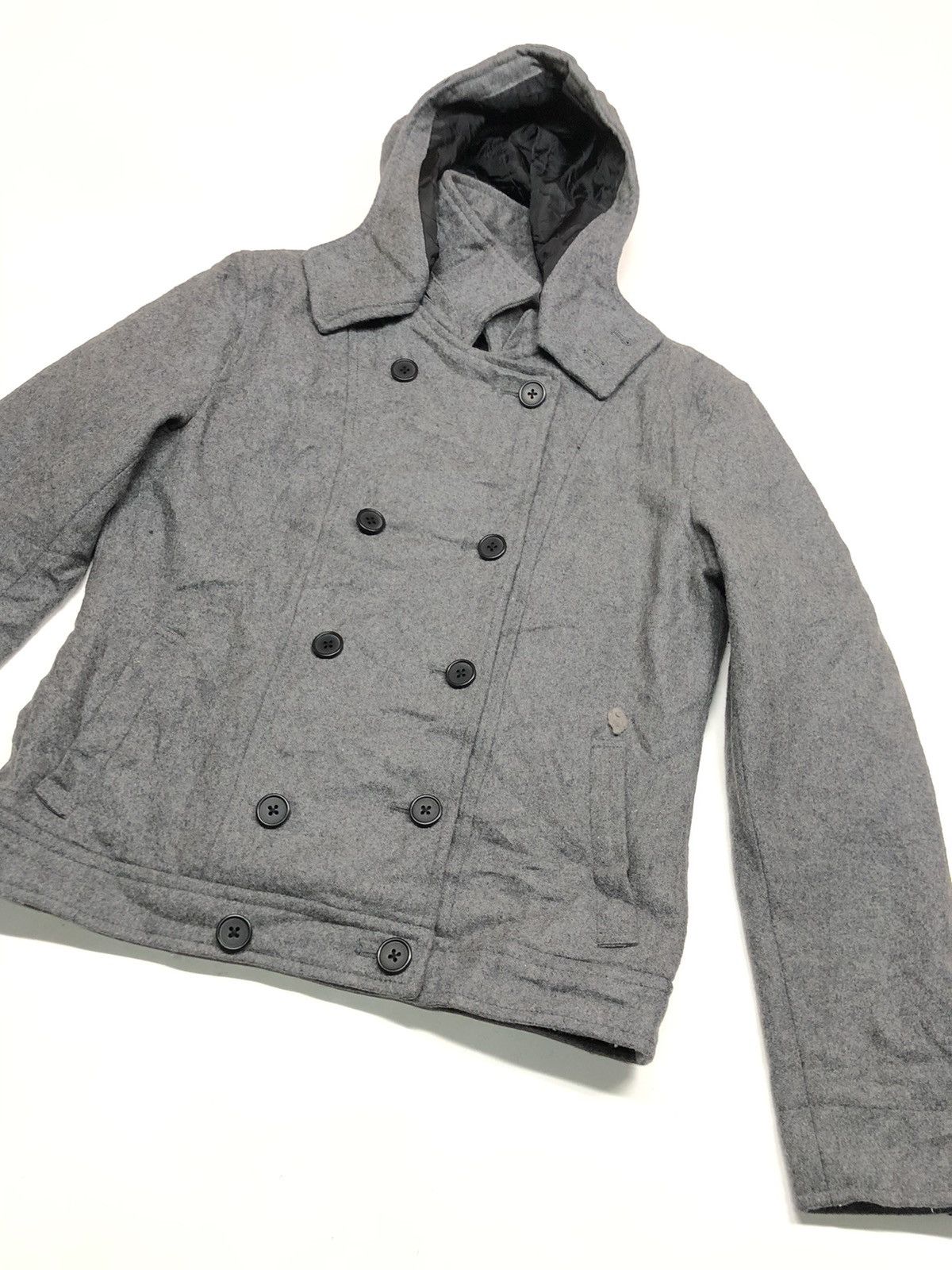 Designer × Michel Klein × Vintage VINTAGE MICHEL KLEIN HOMME PARIS BLEND WOOL JACKET HOODIE Size US M / EU 48-50 / 2 - 2 Thumbnail