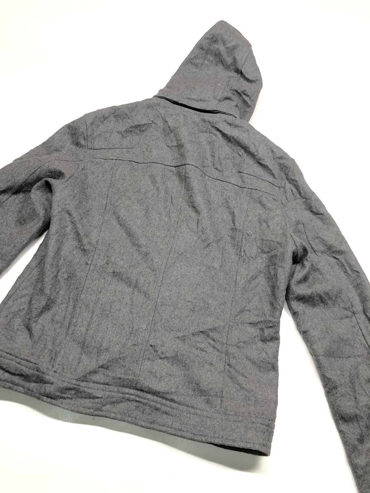 Designer × Michel Klein × Vintage VINTAGE MICHEL KLEIN HOMME PARIS BLEND WOOL JACKET HOODIE Size US M / EU 48-50 / 2 - 9 Thumbnail
