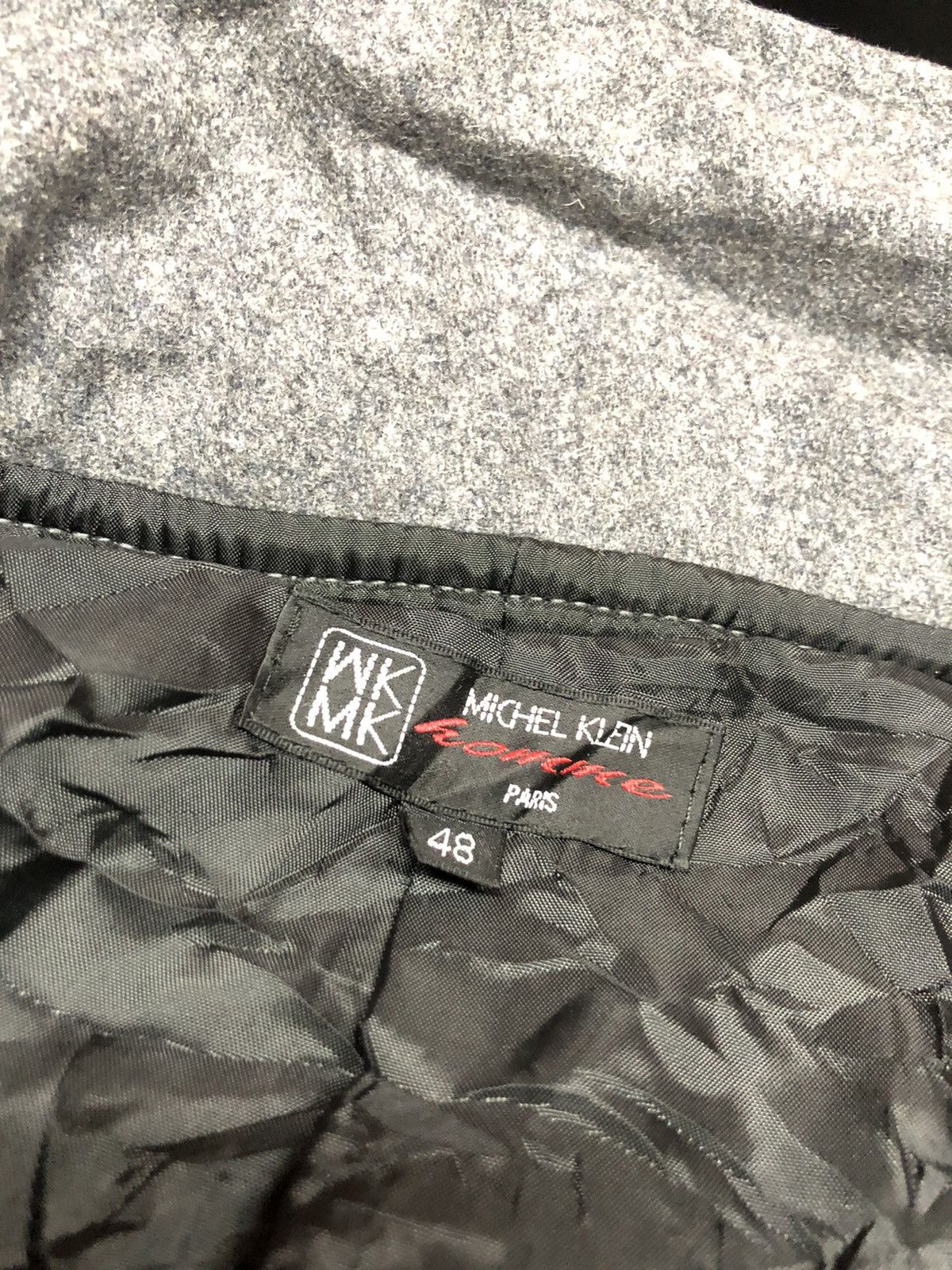 Designer × Michel Klein × Vintage VINTAGE MICHEL KLEIN HOMME PARIS BLEND WOOL JACKET HOODIE Size US M / EU 48-50 / 2 - 4 Thumbnail
