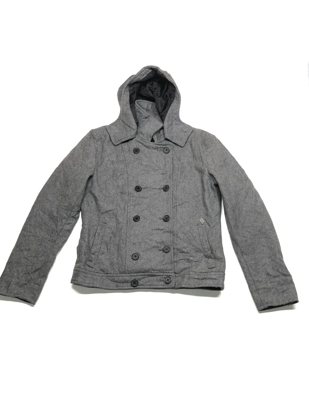 VINTAGE MICHEL KLEIN HOMME PARIS BLEND WOOL JACKET HOODIE