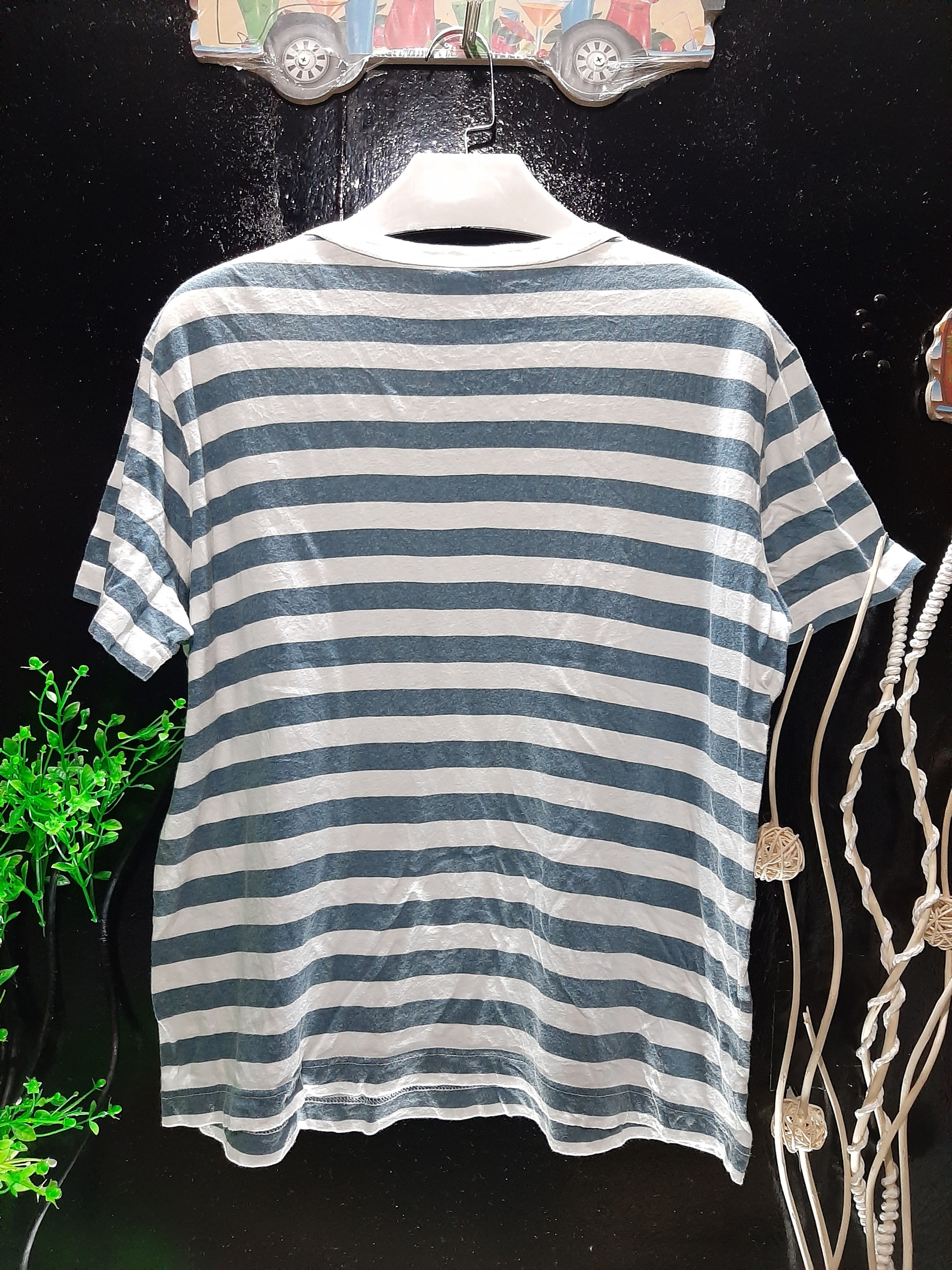 Designer × Margaret Howell × Vintage VINTAGE MARGARET HOWELL STRIPE TEE.. Size US M / EU 48-50 / 2 - 4 Thumbnail