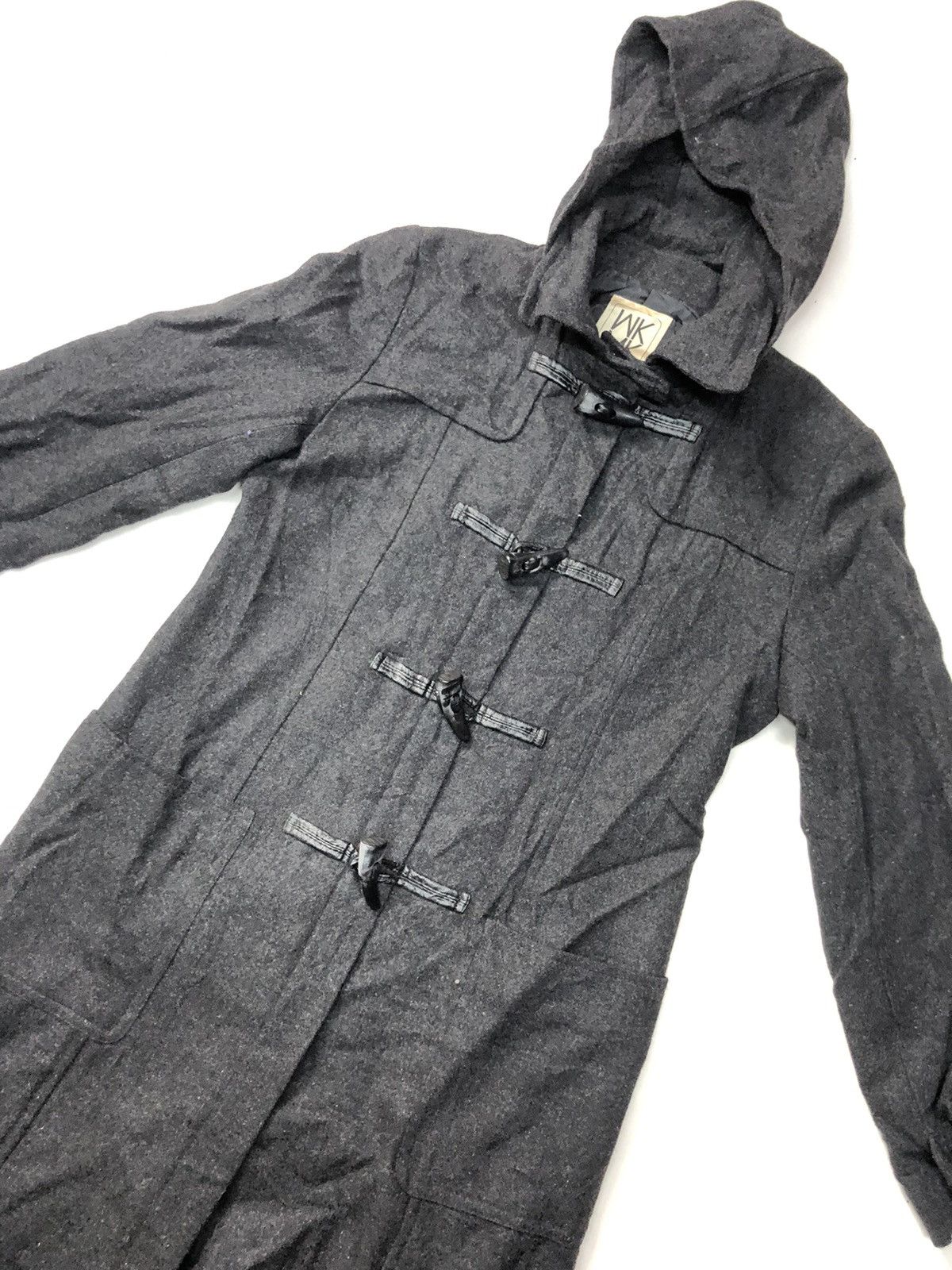 Designer × Michel Klein × Vintage VINTAGE MICHEL KLEIN PARIS BLEND WOOL LONG COAT JACKET Size US S / EU 44-46 / 1 - 2 Thumbnail