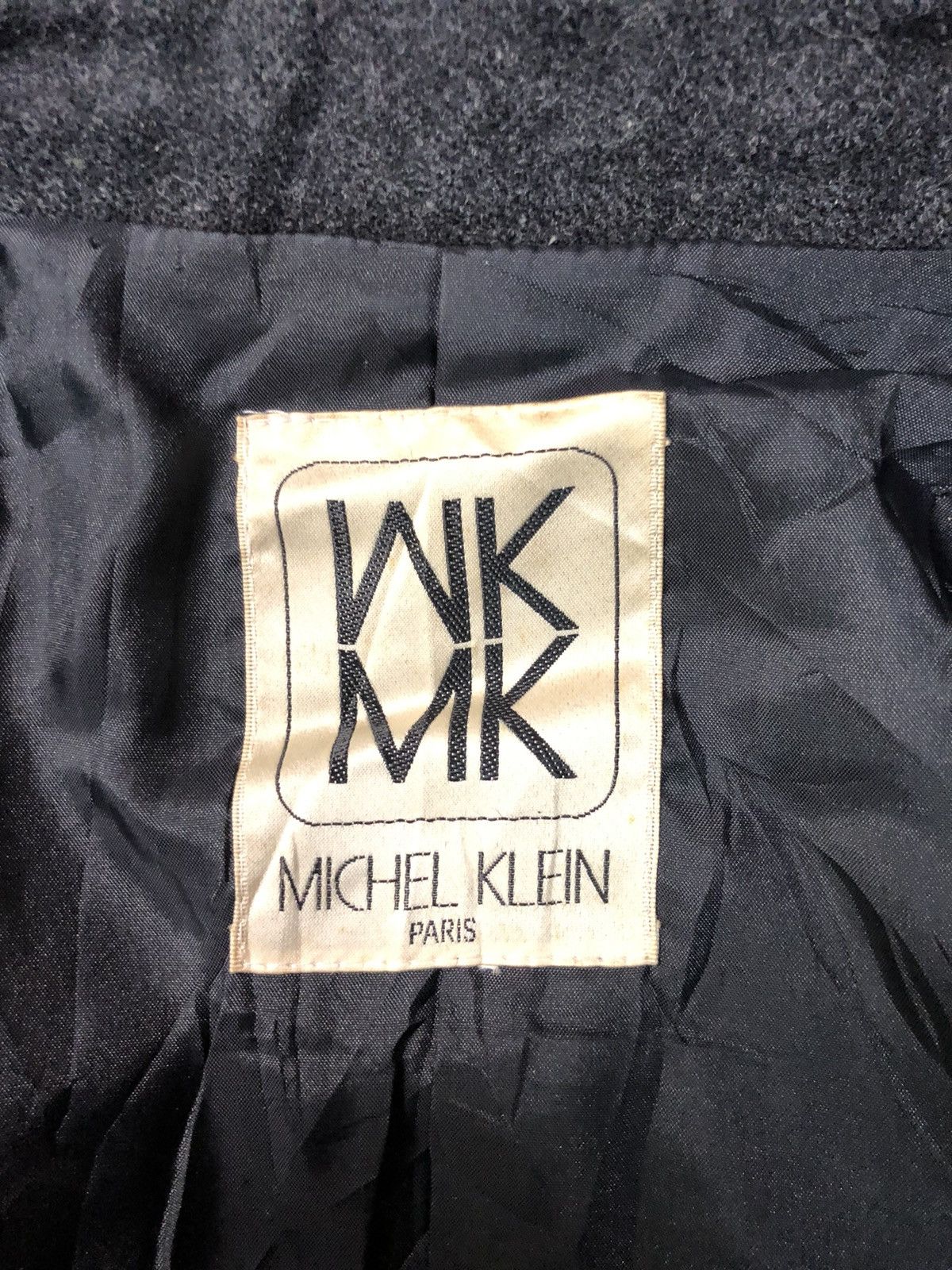 Designer × Michel Klein × Vintage VINTAGE MICHEL KLEIN PARIS BLEND WOOL LONG COAT JACKET Size US S / EU 44-46 / 1 - 5 Thumbnail