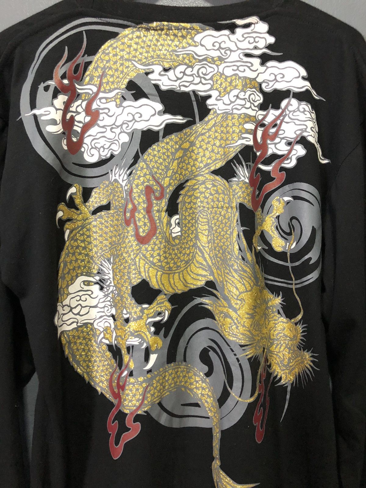 Japanese Brand × Vintage BULLET NOISE SUKAJAN BIG DRAGON 🐉 BACK YAKUZA GANG SHIRT Size US L / EU 52-54 / 3 - 2 Thumbnail