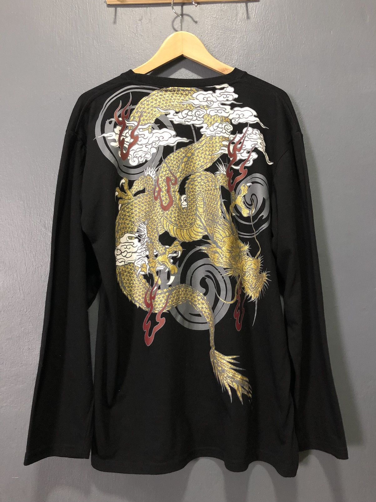 Japanese Brand × Vintage BULLET NOISE SUKAJAN BIG DRAGON 🐉 BACK YAKUZA GANG SHIRT Size US L / EU 52-54 / 3 - 1 Thumbnail