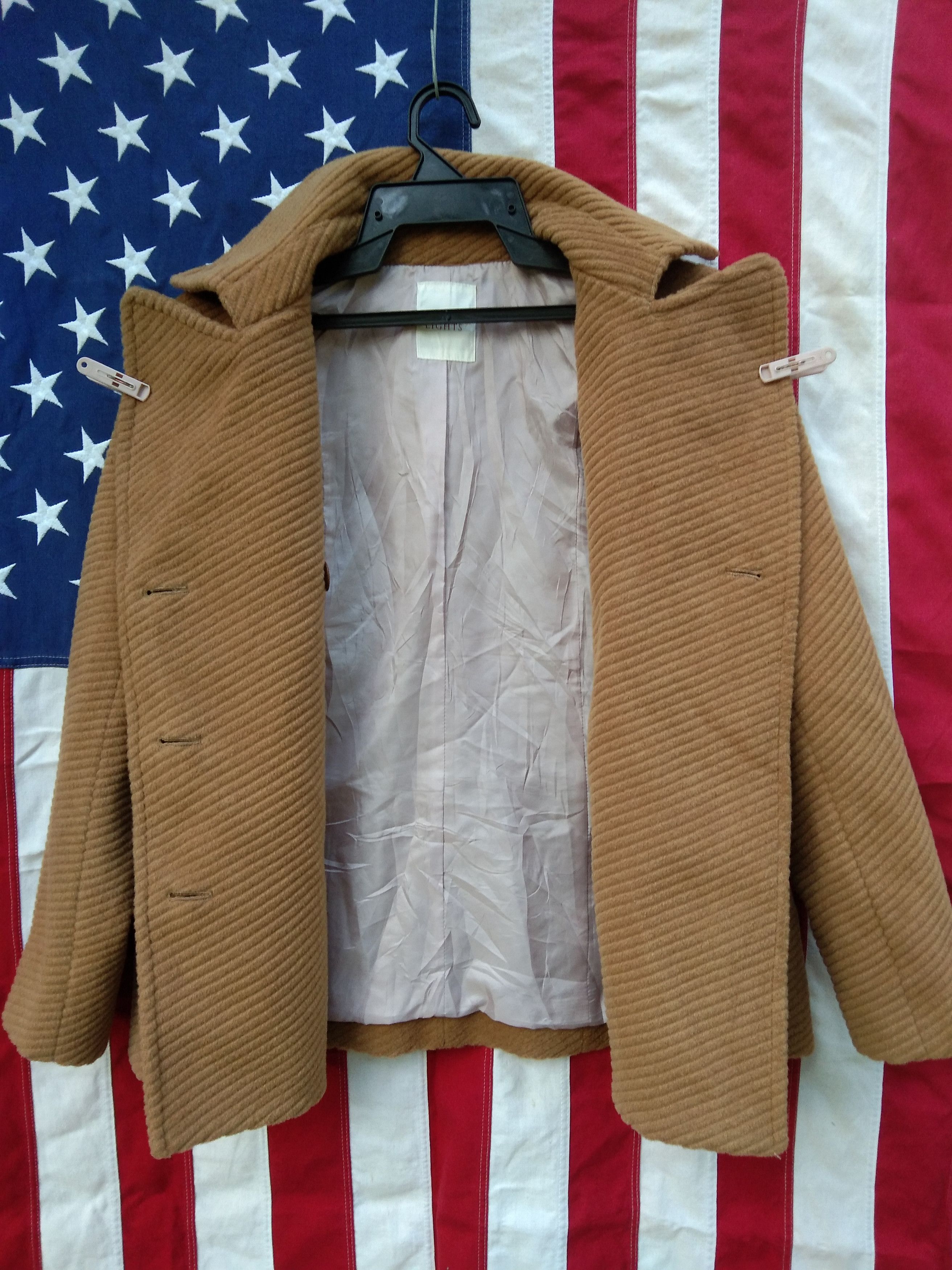 Beams Plus × Japanese Brand BEAMS LIGHTS DOUBLE-BREASTED WOOL COAT Size US S / EU 44-46 / 1 - 3 Thumbnail