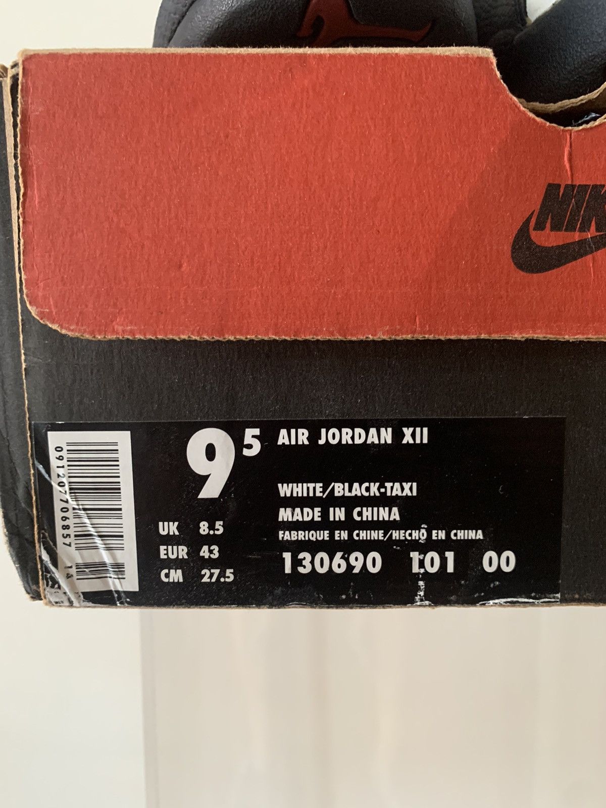 Jordan Brand OG Taxi 12 1996 Size US 9.5 / EU 42-43 - 11 Thumbnail