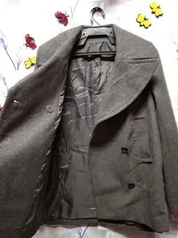 Japanese Brand AZUL BASIC DOUBLE-BREASTED WOOL COAT Size US M / EU 48-50 / 2 - 5 Thumbnail