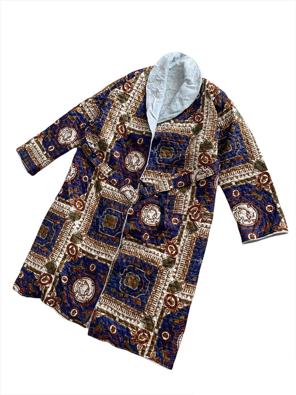 Art Comes First × Designer × Vintage Vintage Cardigan Long Jacket Hermes Design Size US XL / EU 56 / 4 - 2 Thumbnail
