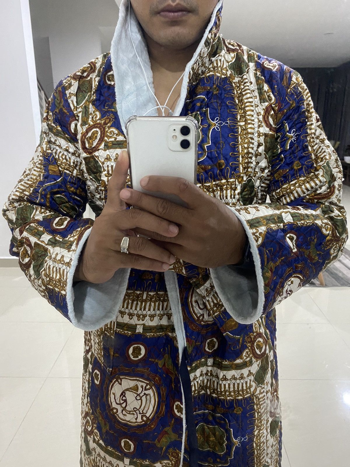 Art Comes First × Designer × Vintage Vintage Cardigan Long Jacket Hermes Design Size US XL / EU 56 / 4 - 1 Thumbnail