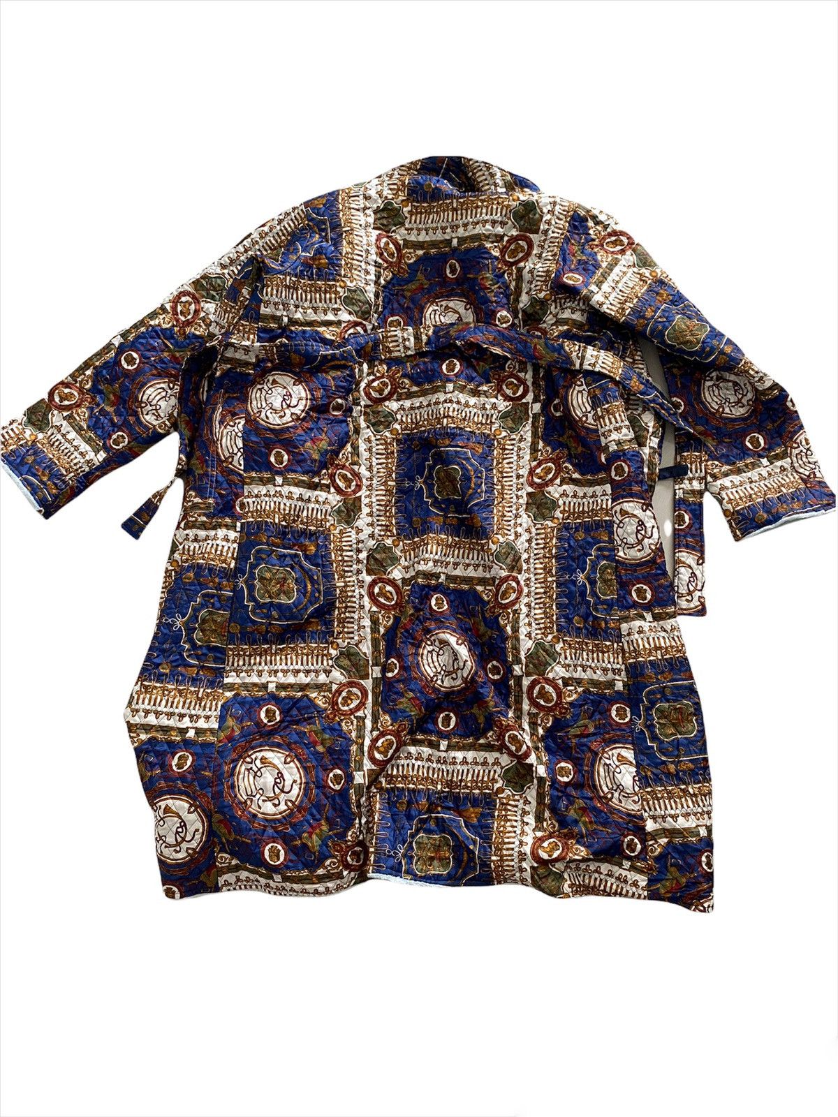 Art Comes First × Designer × Vintage Vintage Cardigan Long Jacket Hermes Design Size US XL / EU 56 / 4 - 5 Thumbnail