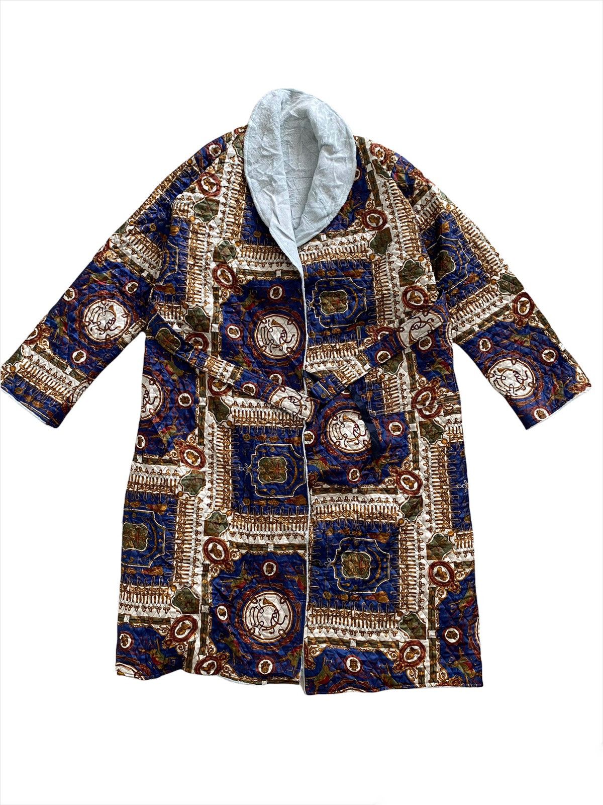 Art Comes First × Designer × Vintage Vintage Cardigan Long Jacket Hermes Design Size US XL / EU 56 / 4 - 3 Thumbnail