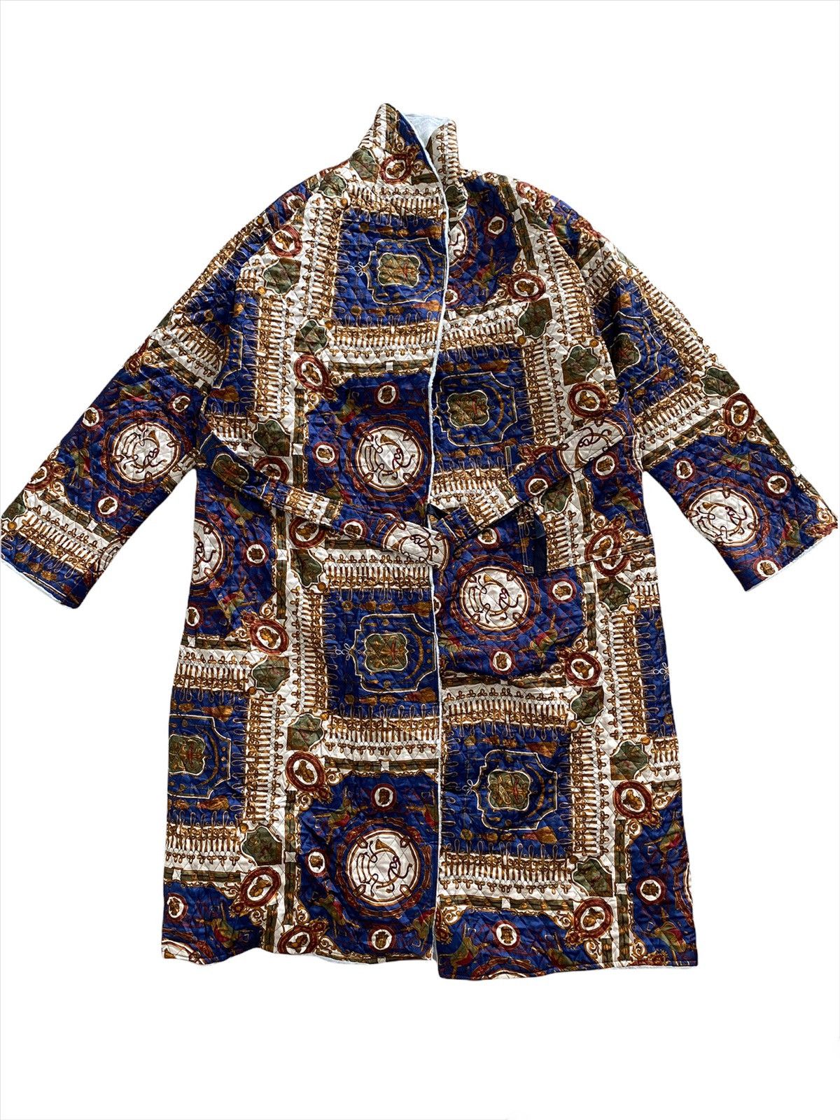 Art Comes First × Designer × Vintage Vintage Cardigan Long Jacket Hermes Design Size US XL / EU 56 / 4 - 4 Thumbnail