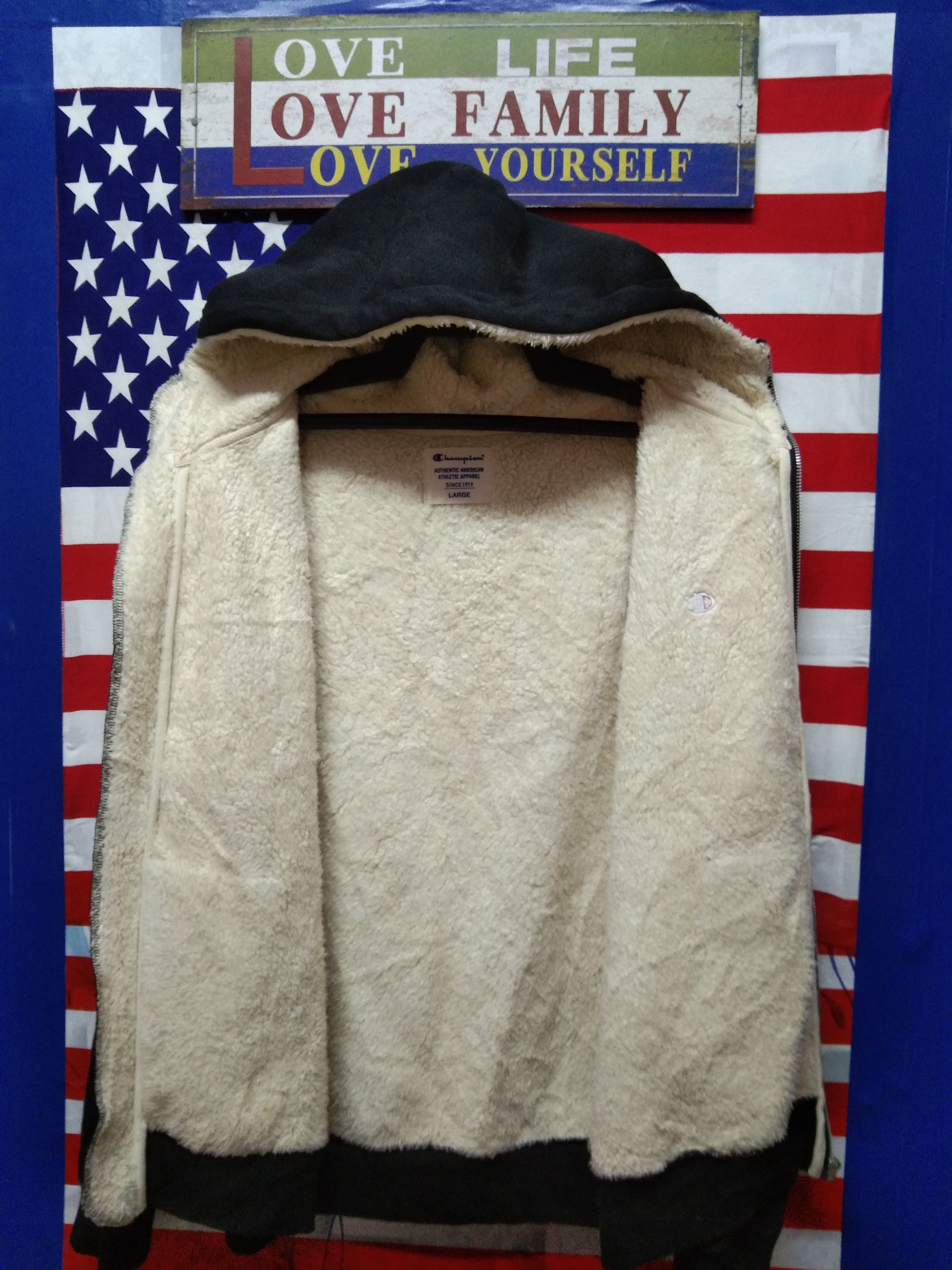 Champion WINTER CHAMPION HOODIE SHERPA JACKETA Size US L / EU 52-54 / 3 - 3 Thumbnail