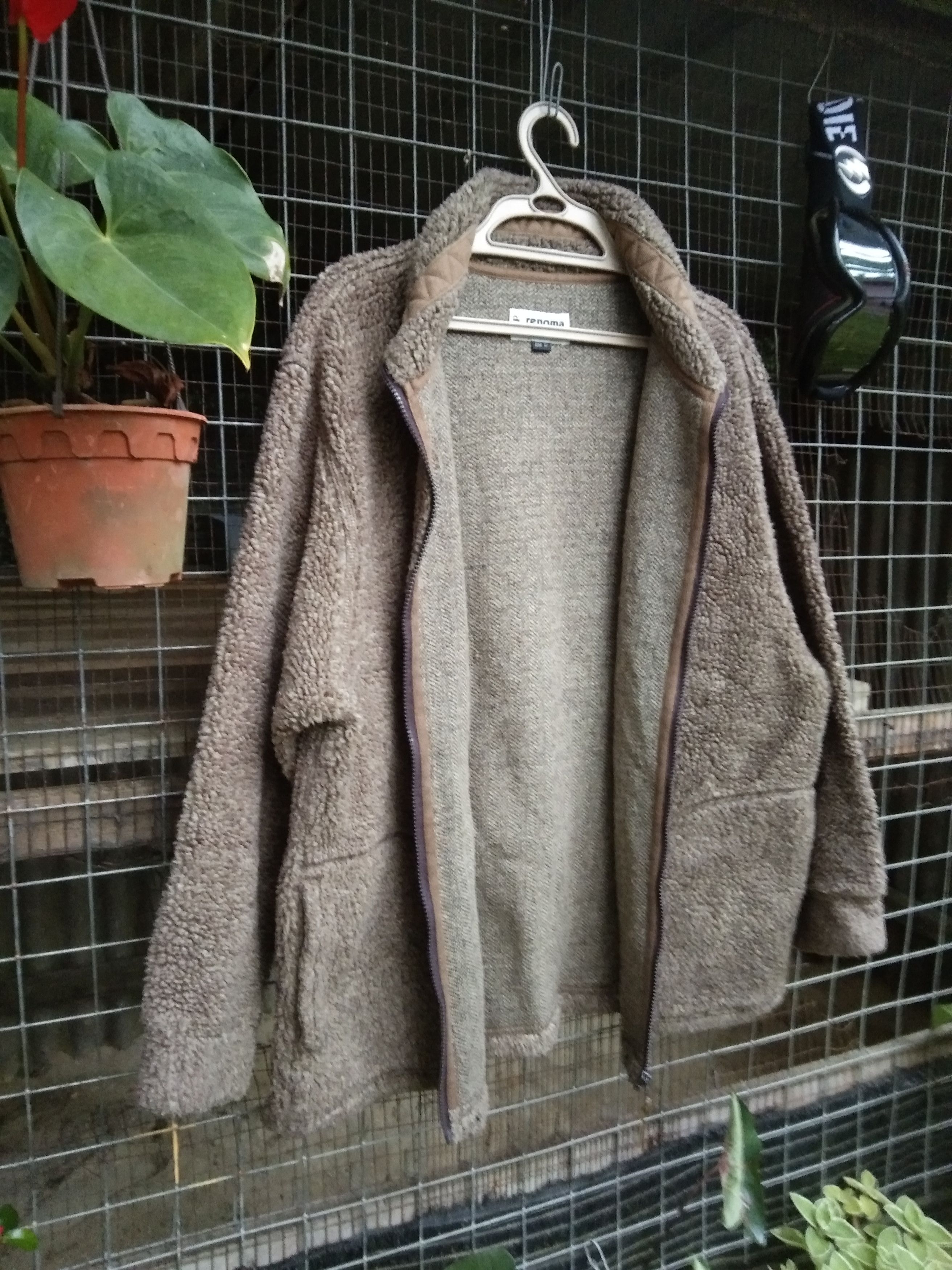 image of Renoma Deep Pile Fleece Sherpa Jacket, Men's (Size Large)