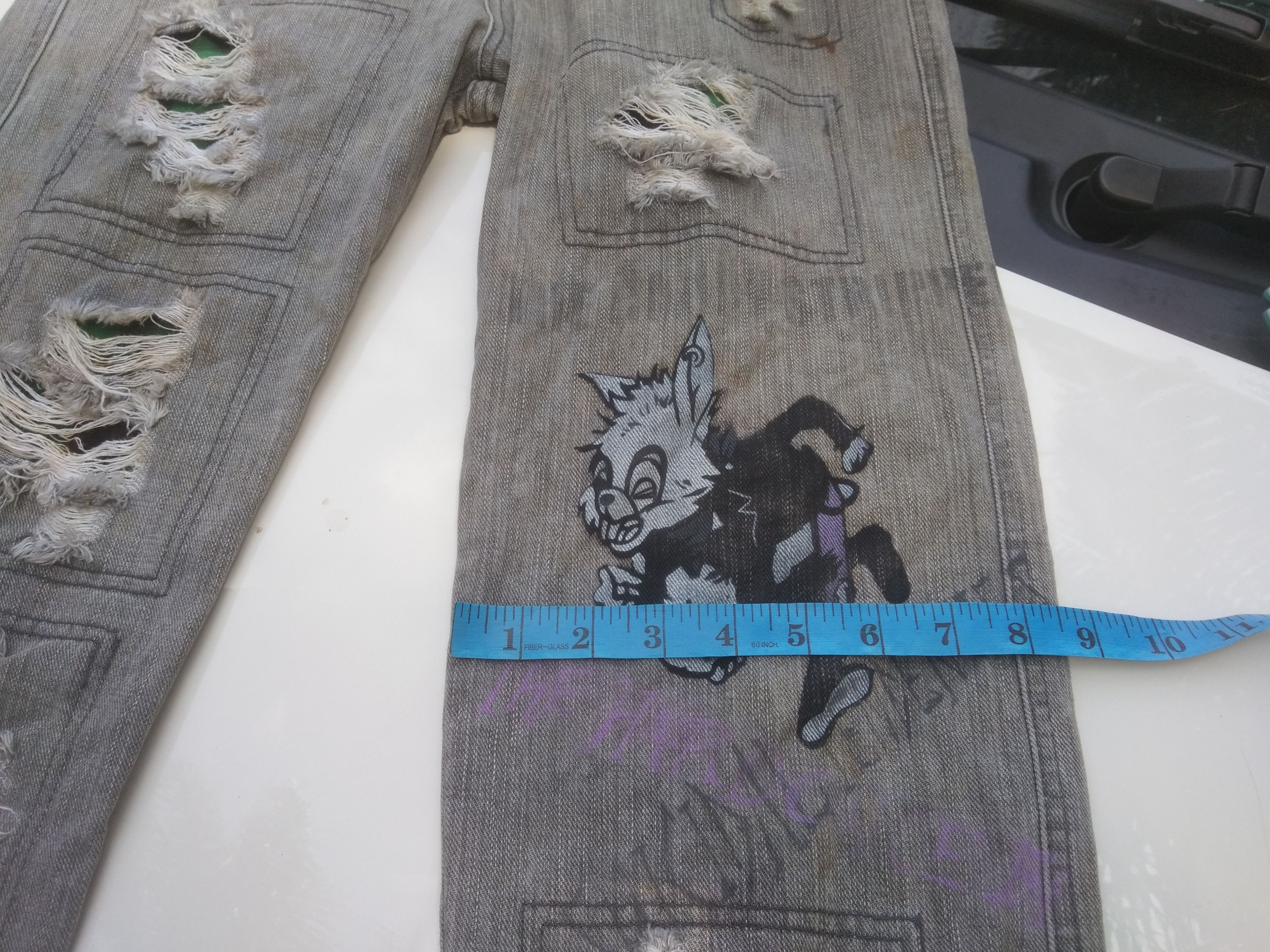 Designer × Japanese Brand 🔥 RARE 🔥CANDY STRIPPER DISTRESSED DENIM Size US 32 / EU 48 - 17 Thumbnail