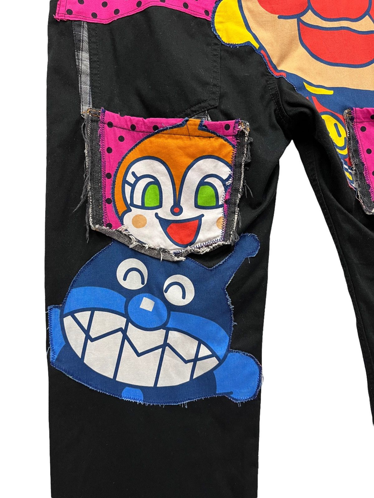 Japanese Brand RARE🔥Japanese Anime ANPANMAN Big Patch Double Waist Pants Size US 37 - 4 Thumbnail