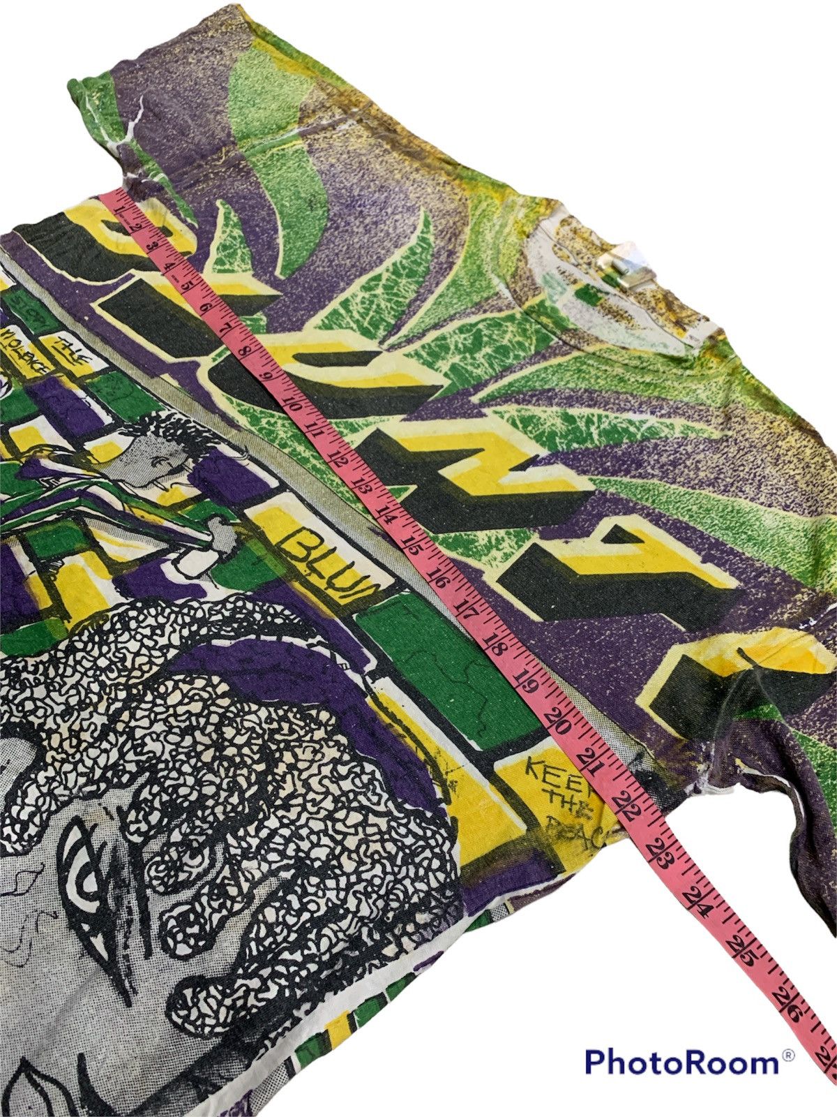 Rap Tees × Vintage VINTAGE 1990s OVERPRINT BLUNT! WEED MARIJUANA SHIRT Size US L / EU 52-54 / 3 - 4 Thumbnail