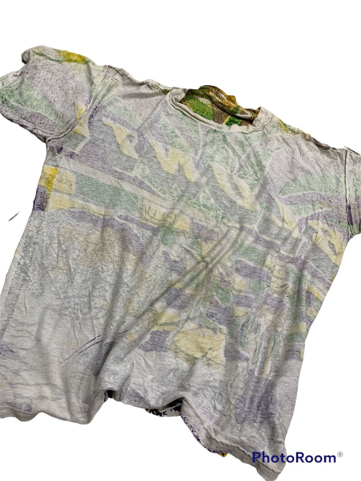Rap Tees × Vintage VINTAGE 1990s OVERPRINT BLUNT! WEED MARIJUANA SHIRT Size US L / EU 52-54 / 3 - 9 Thumbnail