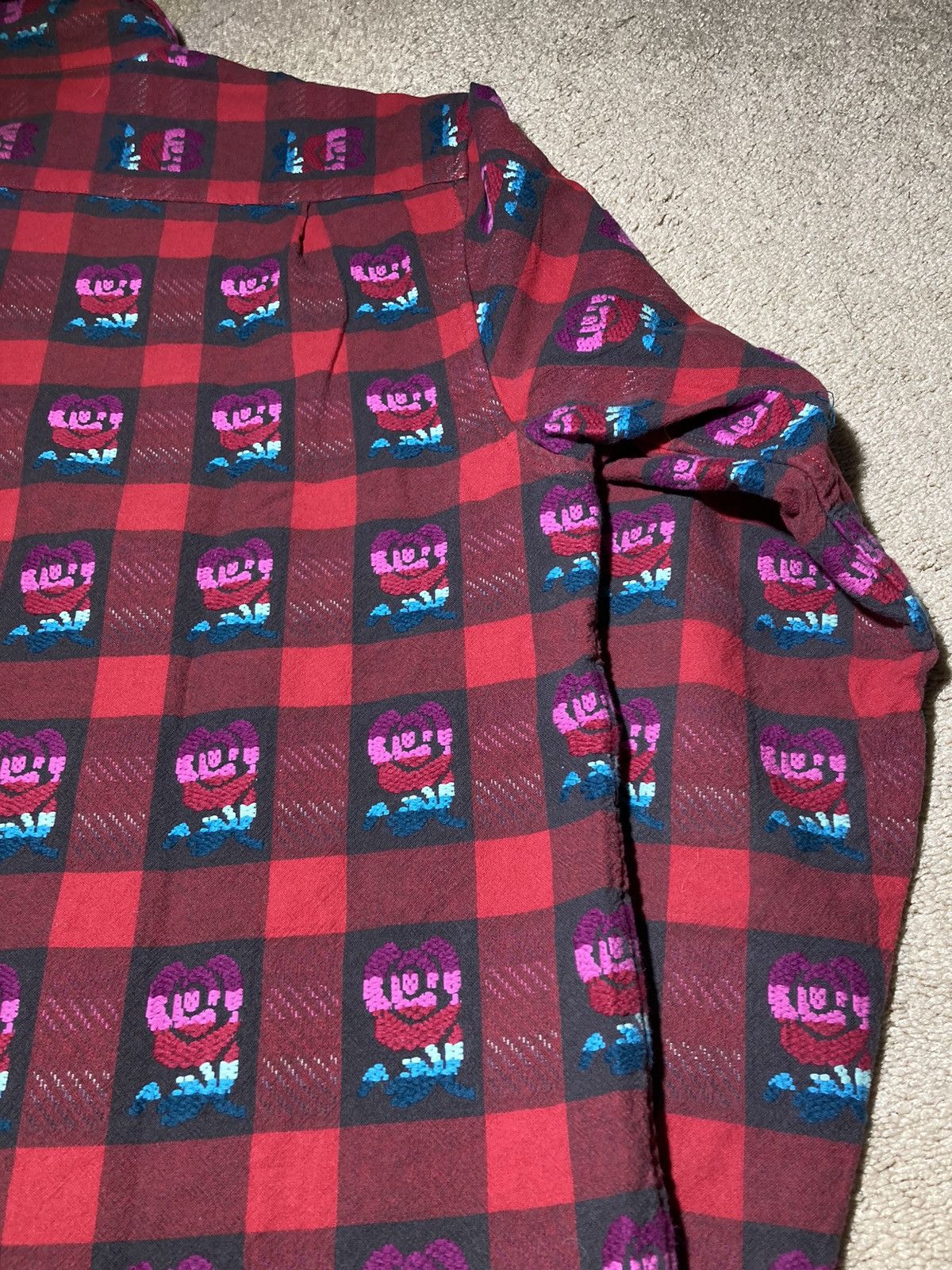 Supreme SS19 Supreme Rose Plaid Buffalo Shirt Small Cherry Work 2018 Size US S / EU 44-46 / 1 - 6 Thumbnail