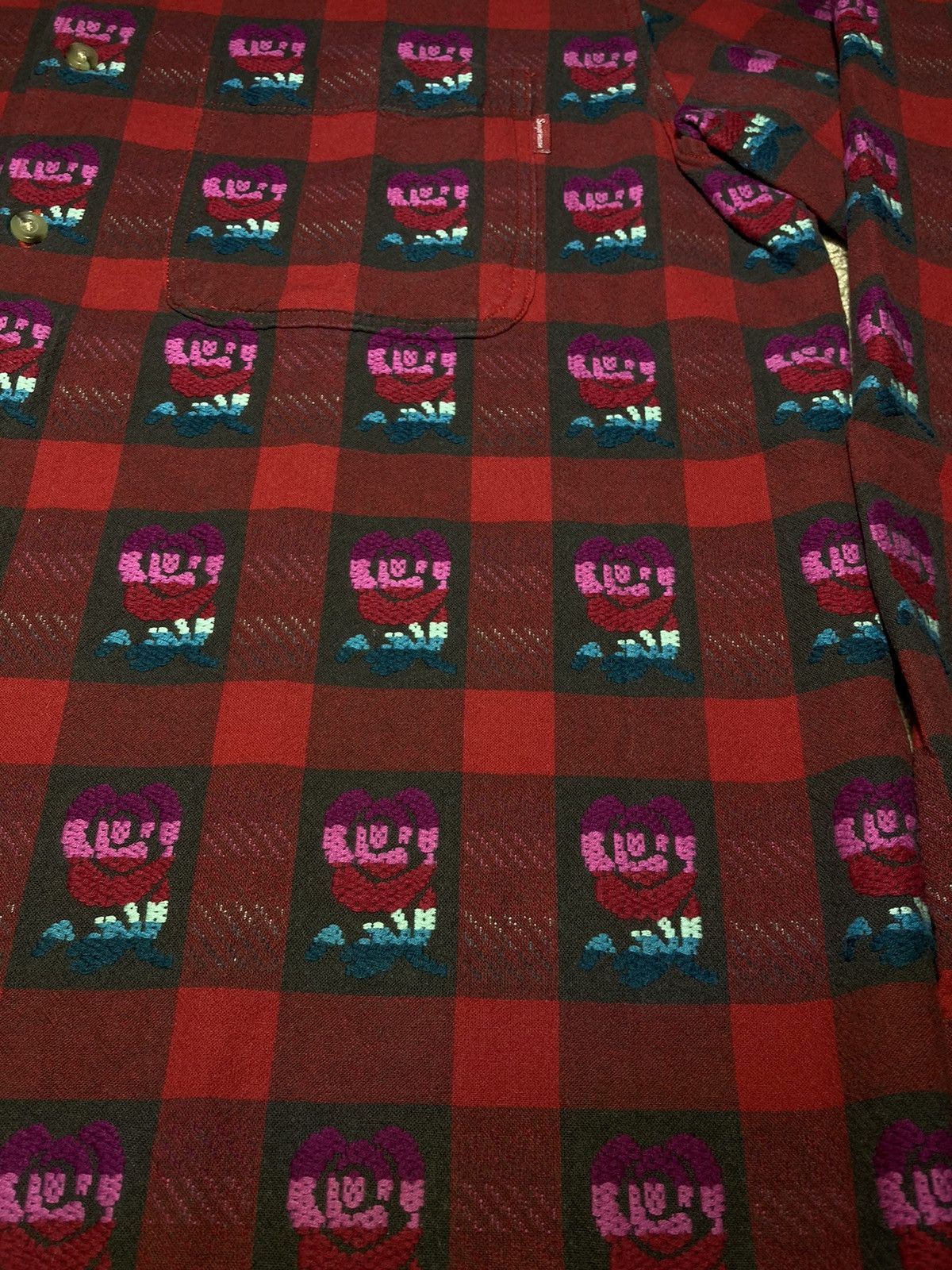 Supreme SS19 Supreme Rose Plaid Buffalo Shirt Small Cherry Work 2018 Size US S / EU 44-46 / 1 - 3 Thumbnail