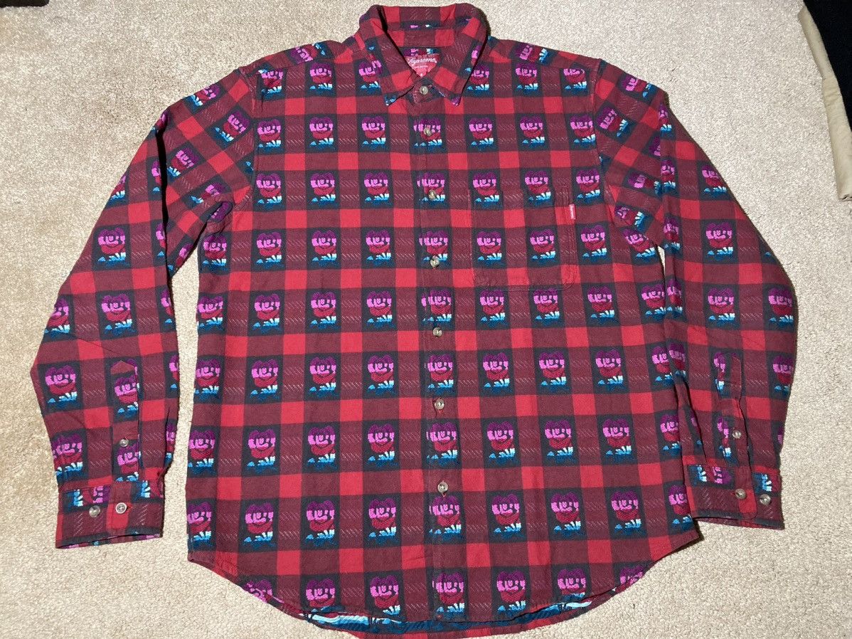 Supreme SS19 Supreme Rose Plaid Buffalo Shirt Small Cherry Work 2018 Size US S / EU 44-46 / 1 - 2 Thumbnail