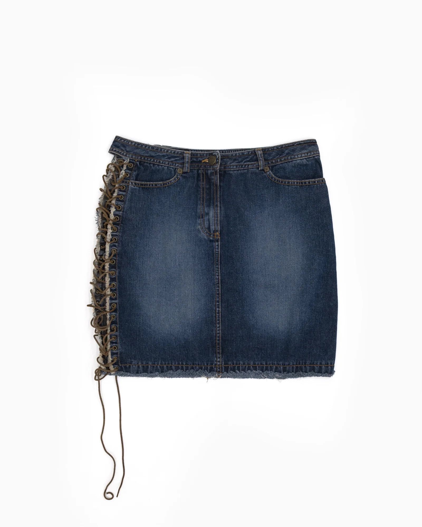 plein sud Plein Sud Lace-Up Mini Skirt Size 28" / US 6 / IT 42 - 1 Thumbnail