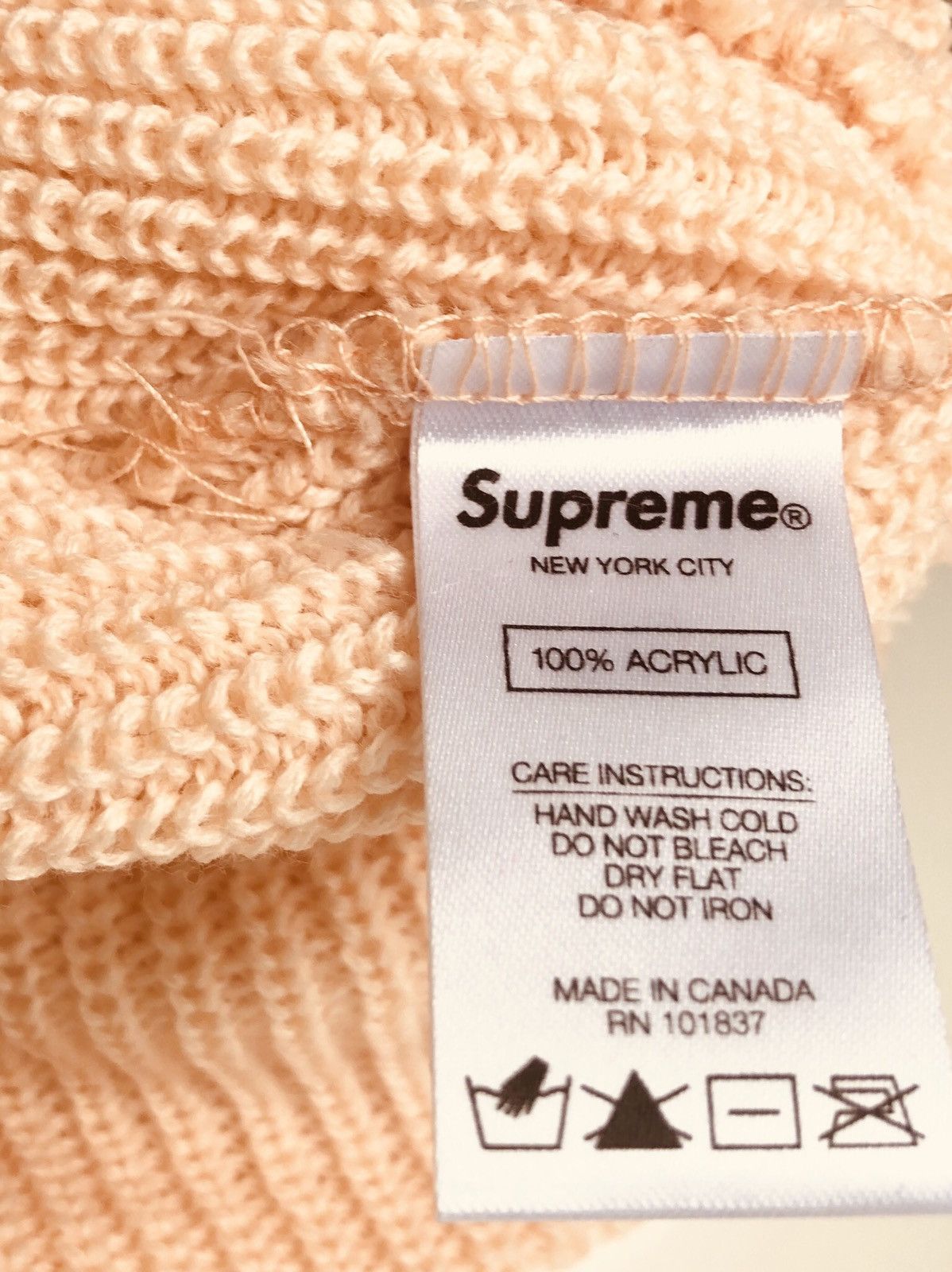 Supreme SS21 Supreme Loose Gauge Beanie BEIGE Size ONE SIZE - 3 Thumbnail