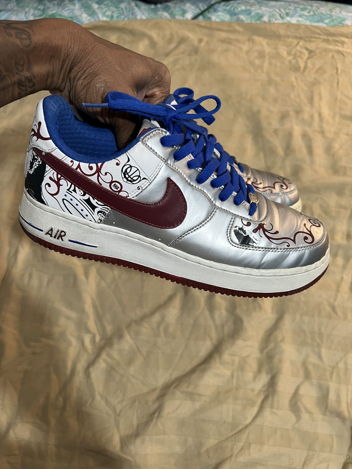 Nike Air Force 1 Premium (Lebron) Collection Royale 2006 Size US 9 / EU 42 - 1 Thumbnail