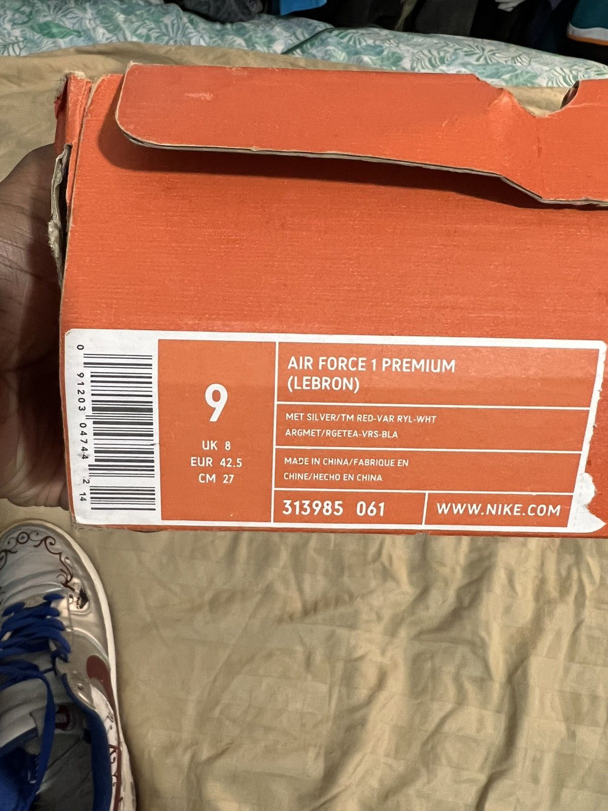 Nike Air Force 1 Premium (Lebron) Collection Royale 2006 Size US 9 / EU 42 - 13 Thumbnail