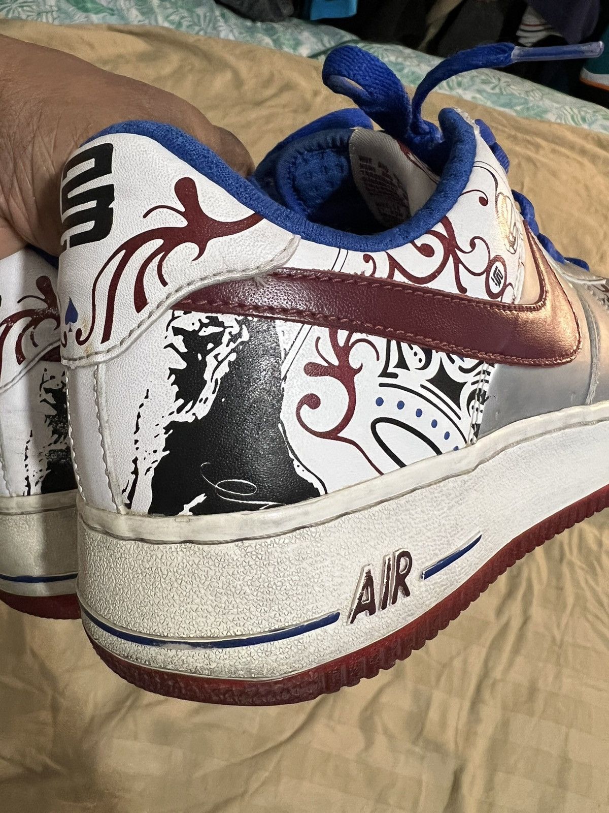 Nike Air Force 1 Premium (Lebron) Collection Royale 2006 Size US 9 / EU 42 - 7 Thumbnail