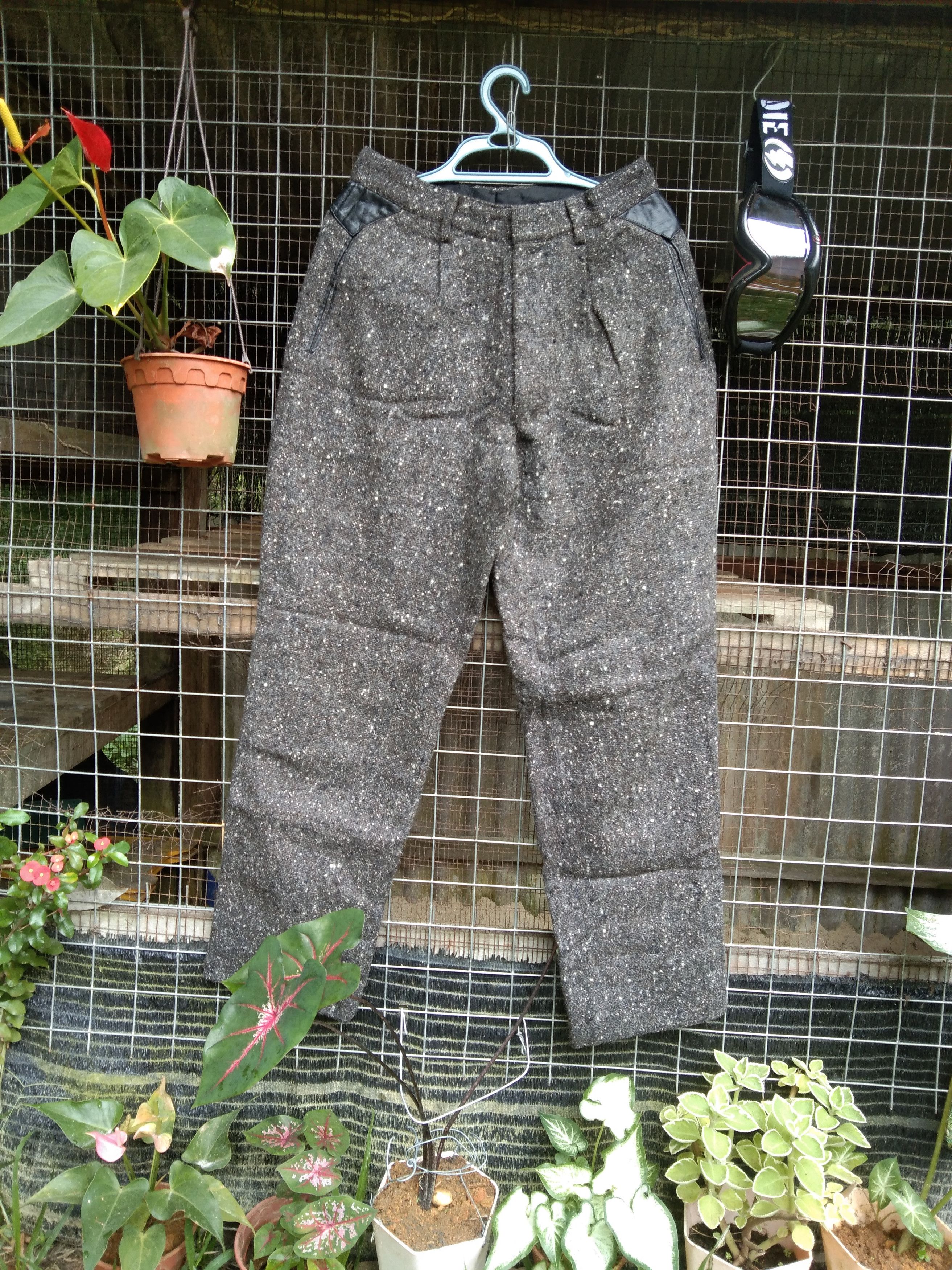 Issey Miyake × Tete Homme 🔥🔥RARE🔥🔥 TÊTE HOMME KATOH KAZUTAKA WOOL PANT Size US 28 / EU 44 - 3 Thumbnail