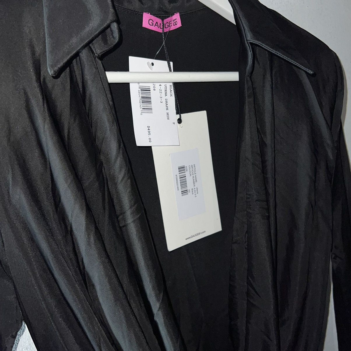 Other Gauge 81 UTENA Padded Shoulder Ruched Mini Dress SIZE XS Size XS / US 0-2 / IT 36-38 - 4 Thumbnail