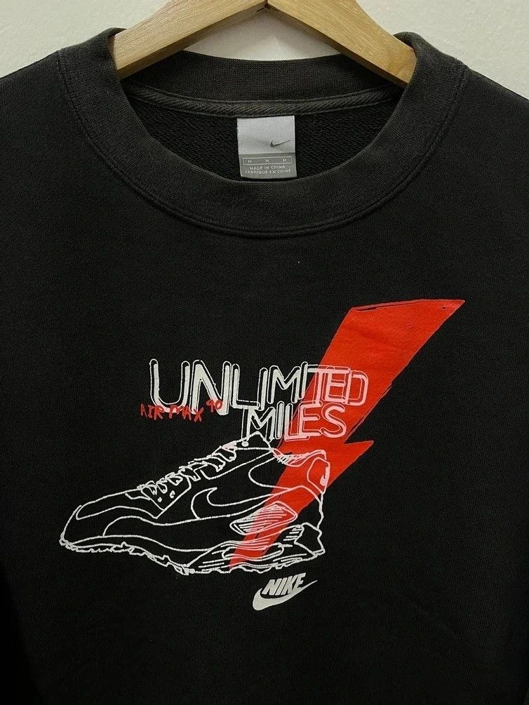 Nike × Vintage Y2K Nike Air Max Big Logo Sweatshirt Size US S / EU 44-46 / 1 - 2 Thumbnail