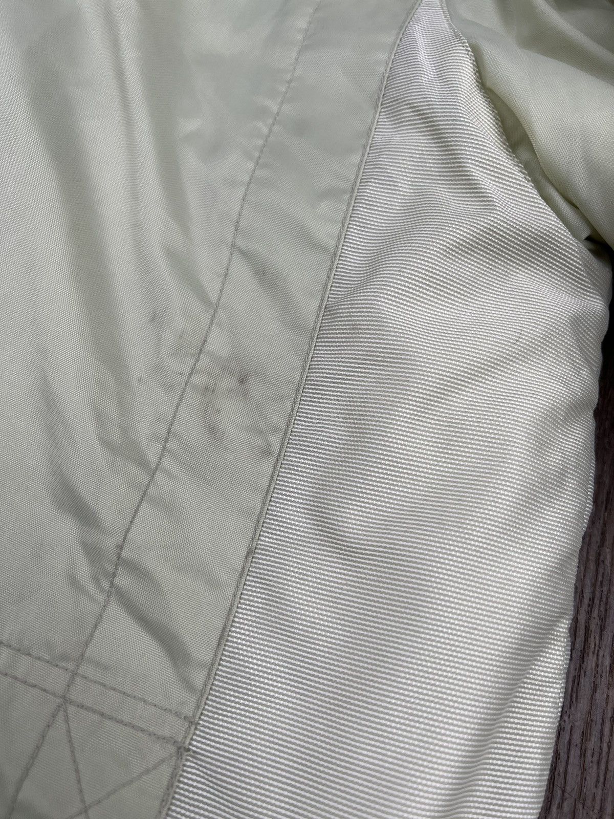 Nike Nike Vintage Nylon Coat Logo Parka Jacket Beige Cream White Size US XXL / EU 58 / 5 - 17 Thumbnail