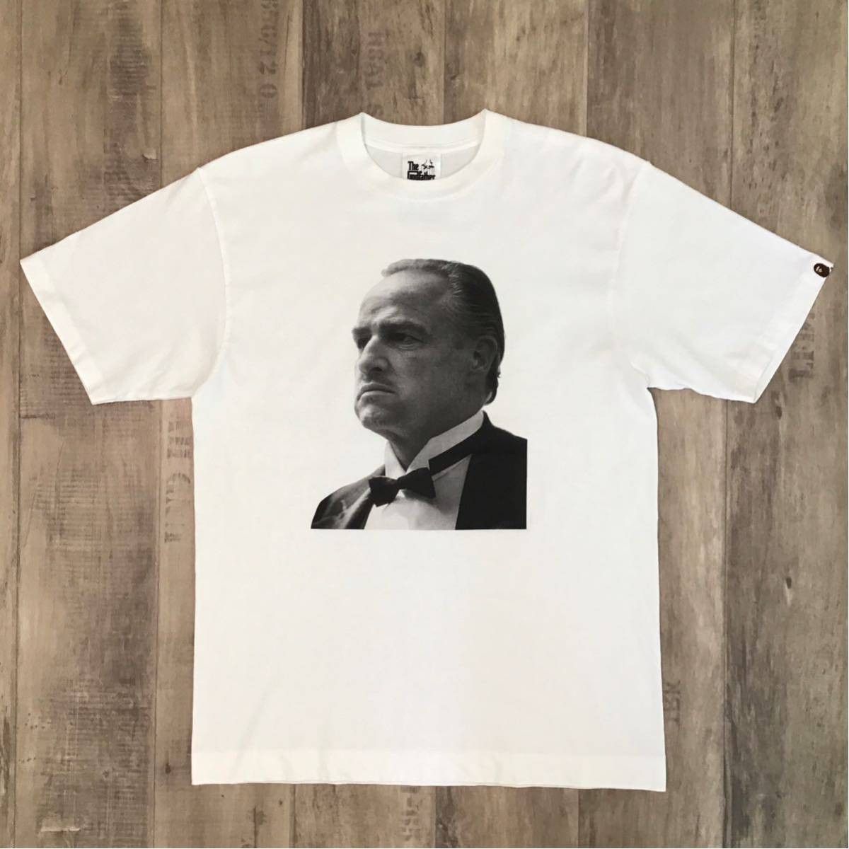image of Bape × The Godfather Marlon Brando T-Shirt in White, Men's (Size Medium)