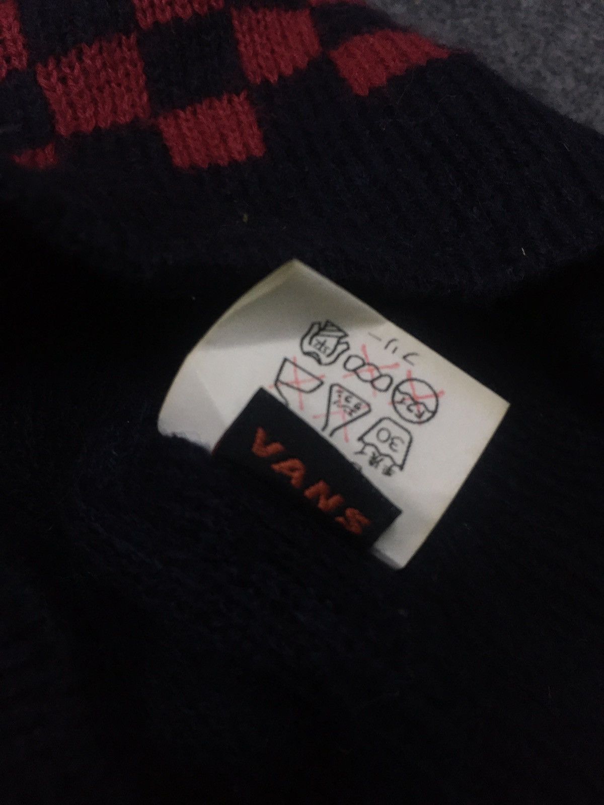 Vans × Vintage Vintage Vans Checkred Beanie Hat Size ONE SIZE - 5 Thumbnail