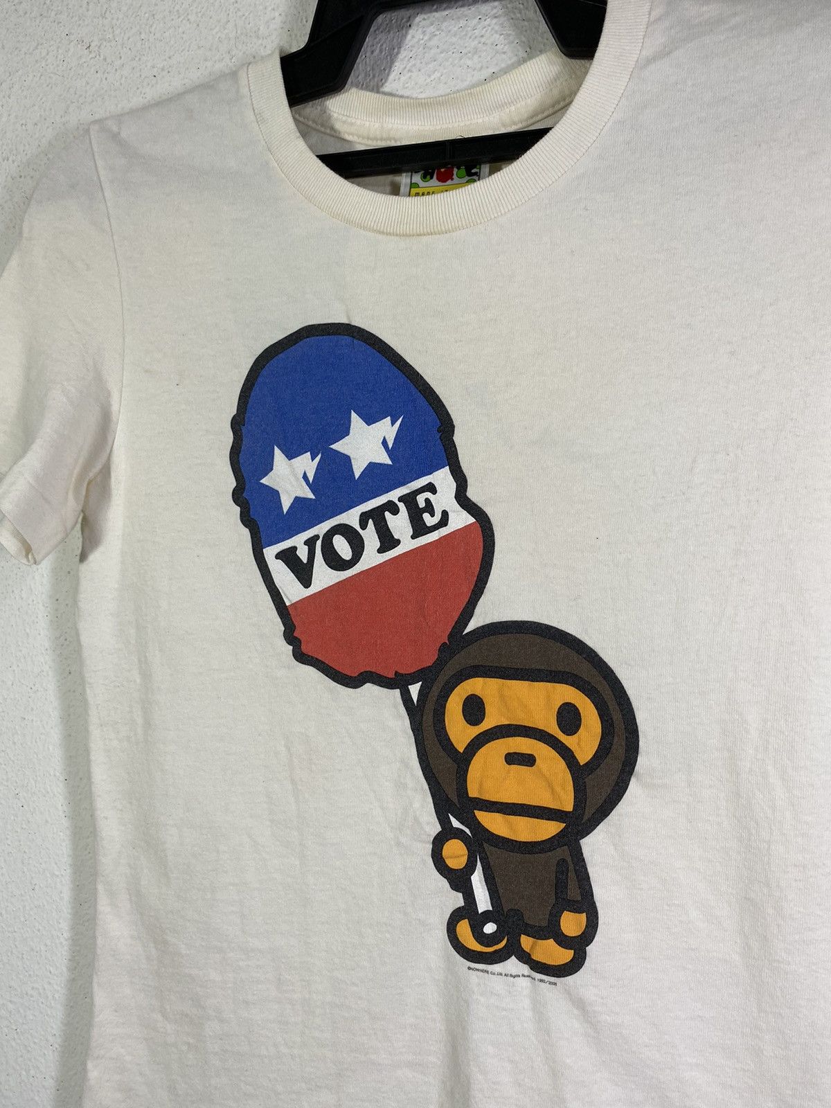 Bape × Nigo 2008 Baby Milo Vote Tee Size XS / US 0-2 / IT 36-38 - 3 Thumbnail