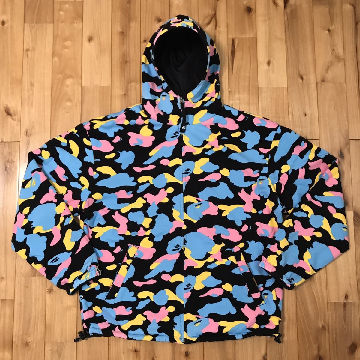 Bape 🔥Reversible🔥 BAPE Multi camo hoodie jacket cotton candy camo Size US M / EU 48-50 / 2 - 1 Thumbnail
