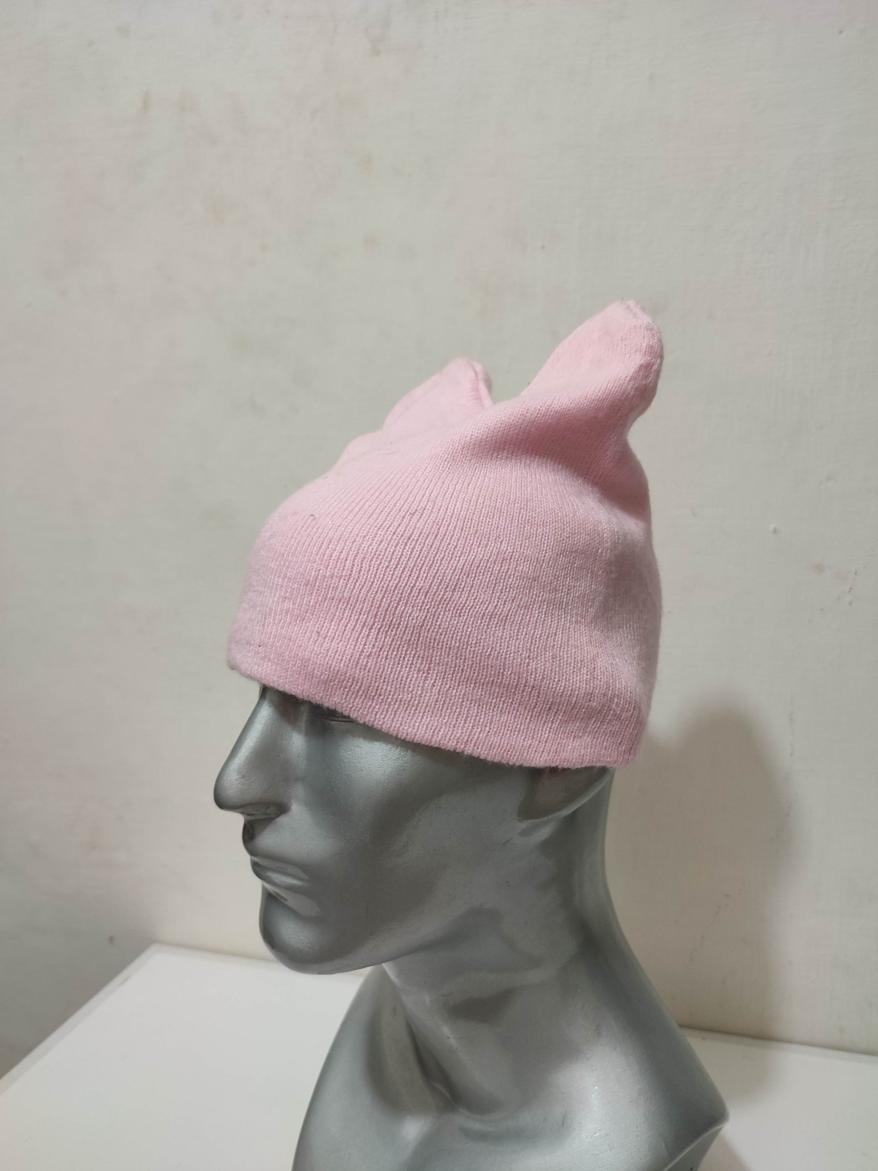 Other Unknown Pink Bunny Horn Design Beanie Hats Size ONE SIZE - 3 Thumbnail